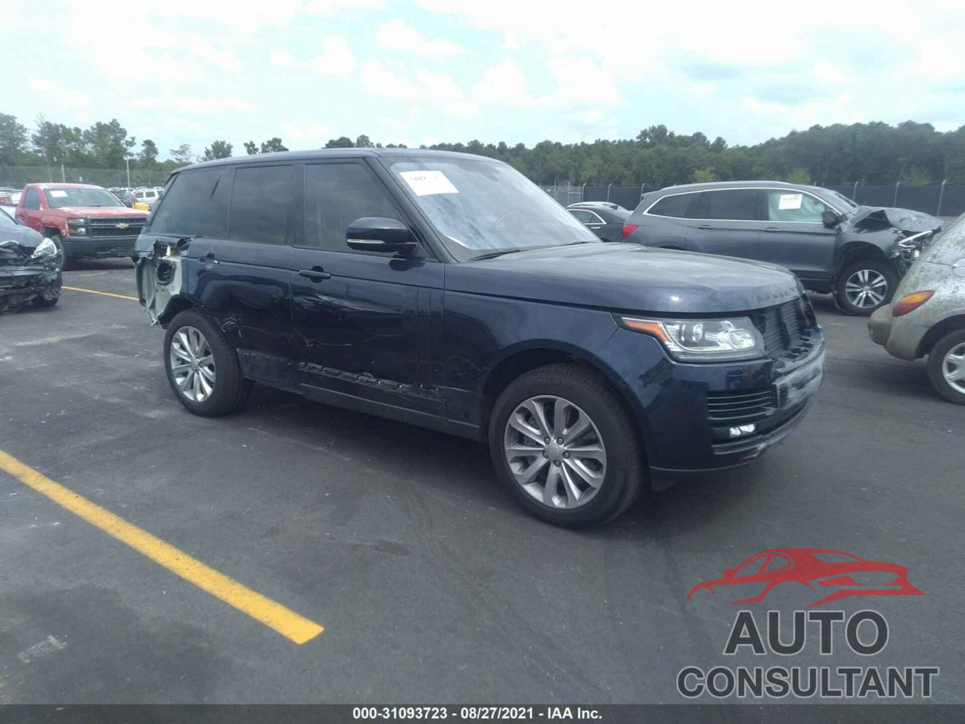 LAND ROVER RANGE ROVER 2016 - SALGS2VF3GA270502