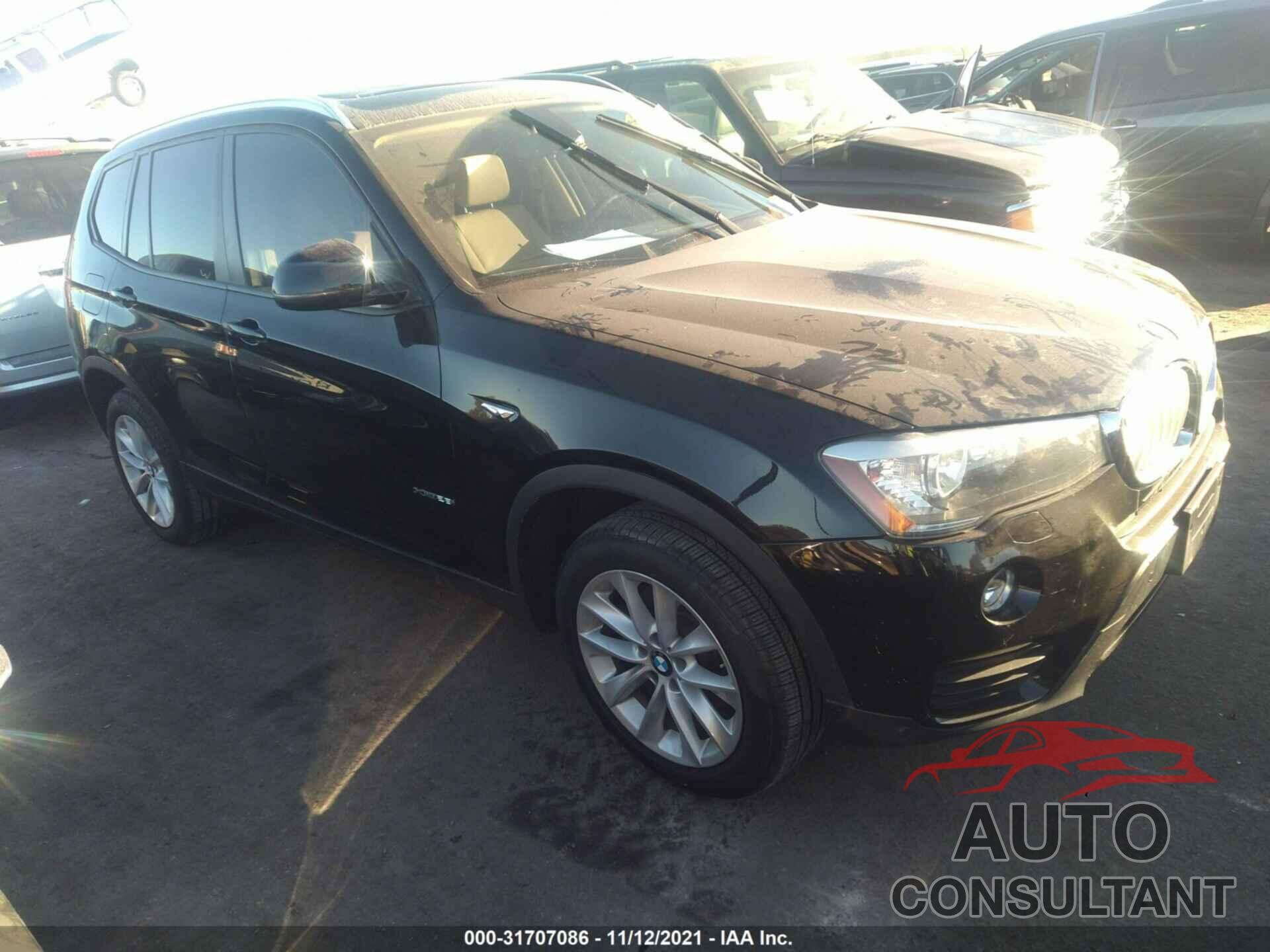 BMW X3 2016 - 5UXWX9C52G0D83467