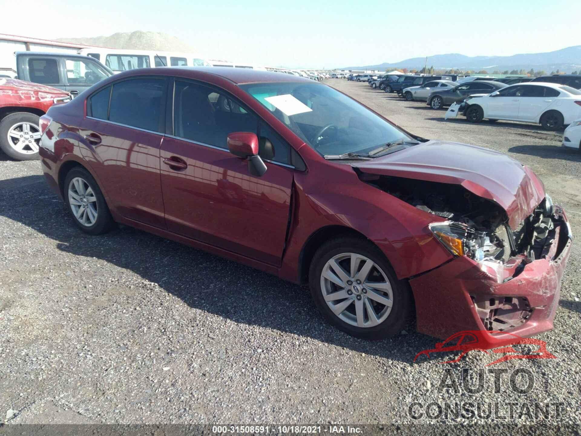 SUBARU IMPREZA SEDAN 2016 - JF1GJAB65GH019132