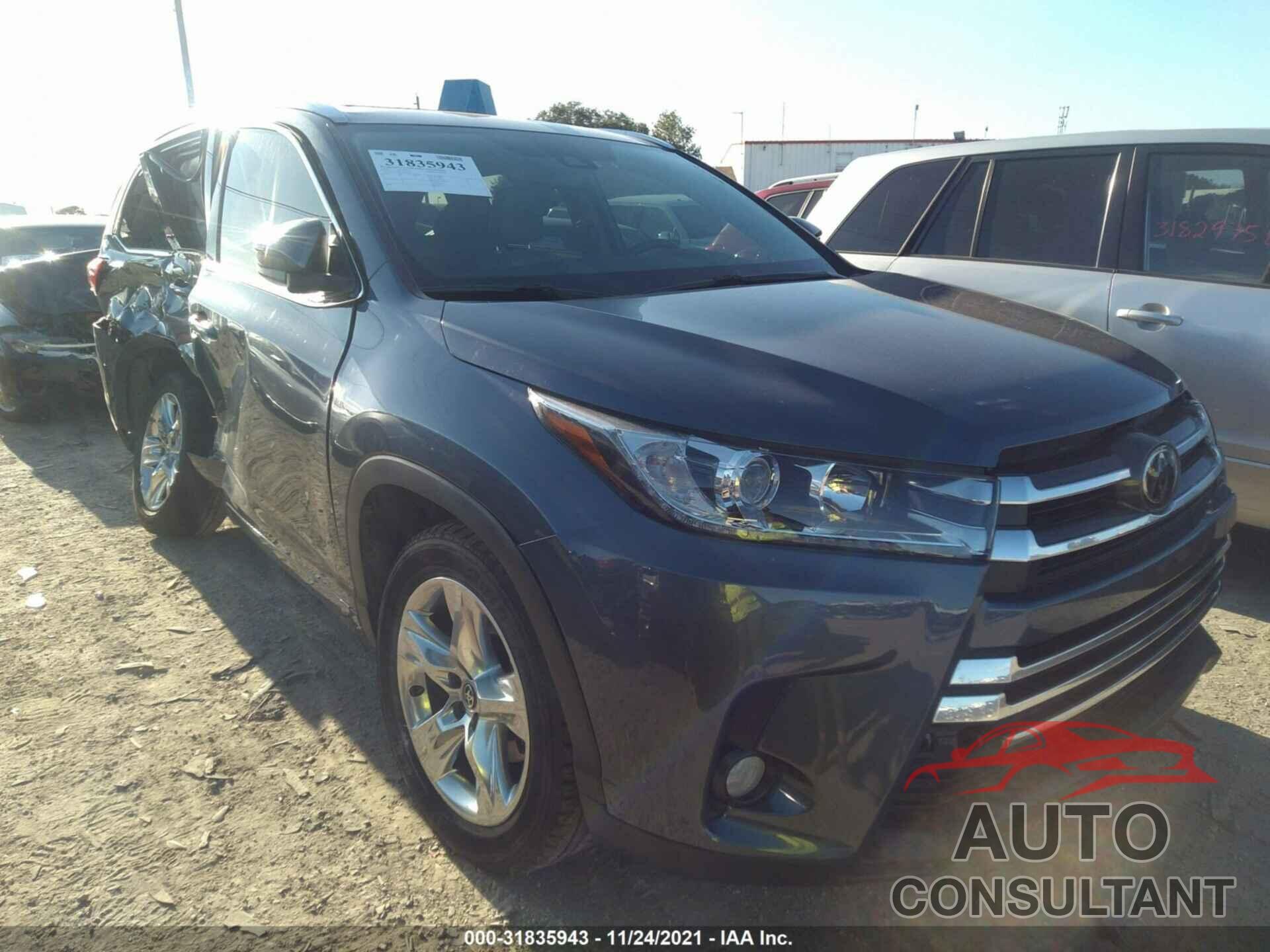 TOYOTA HIGHLANDER 2018 - 5TDYZRFH1JS246127