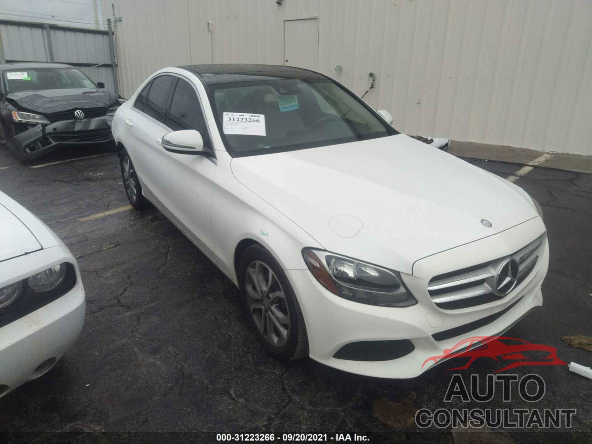 MERCEDES-BENZ C-CLASS 2016 - WDDWF4JB5GR161603