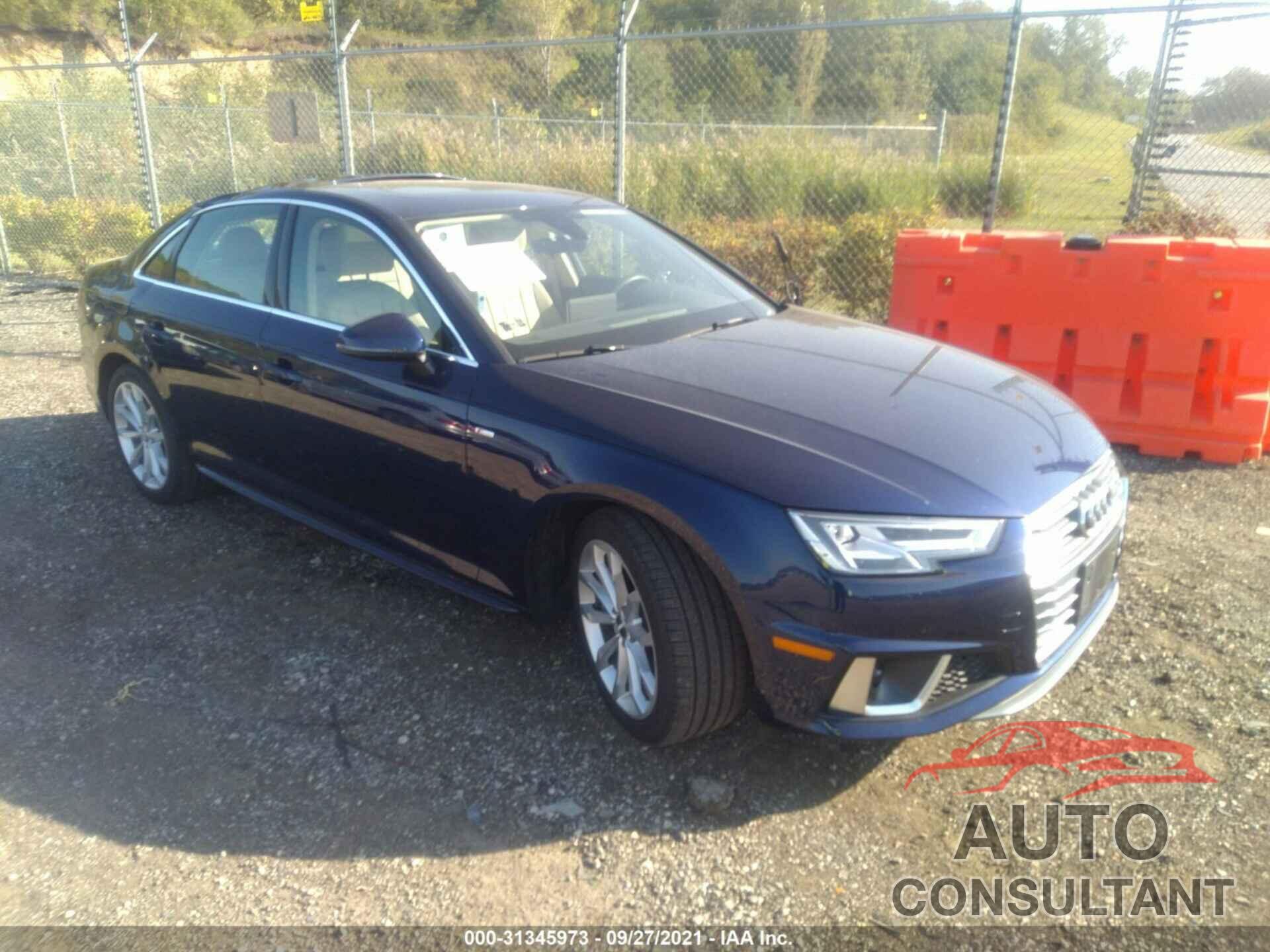 AUDI A4 2019 - WAUENAF45KA016521