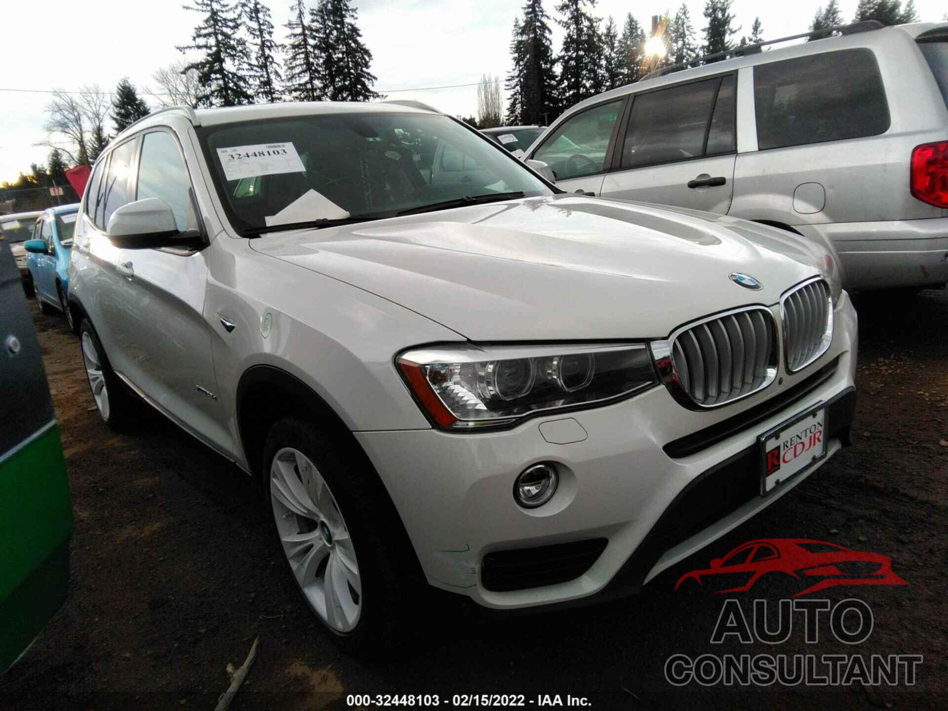 BMW X3 2016 - 5UXWY3C58G0N87908