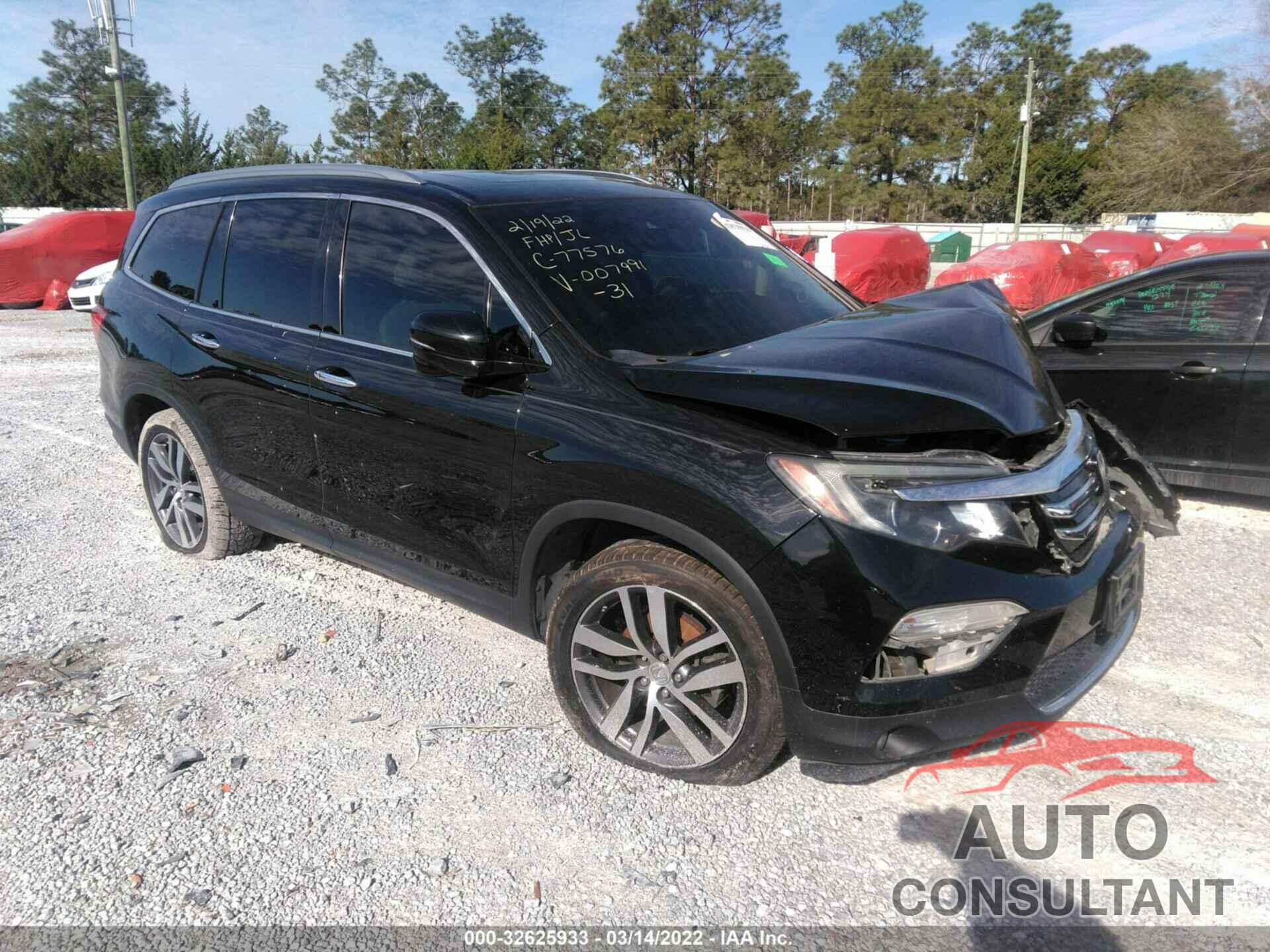 HONDA PILOT 2017 - 5FNYF5H91HB007991