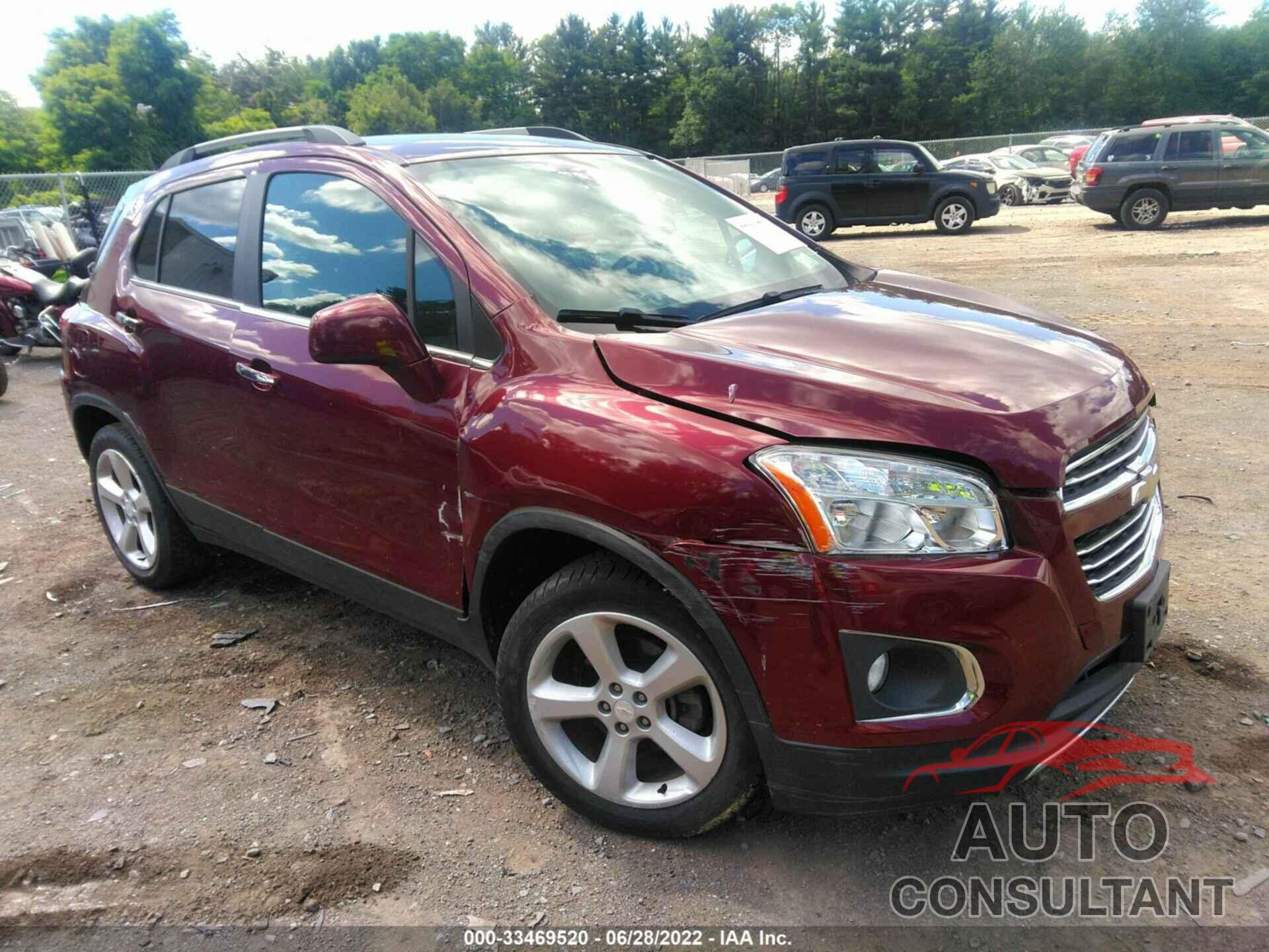 CHEVROLET TRAX 2016 - 3GNCJRSB9GL268451