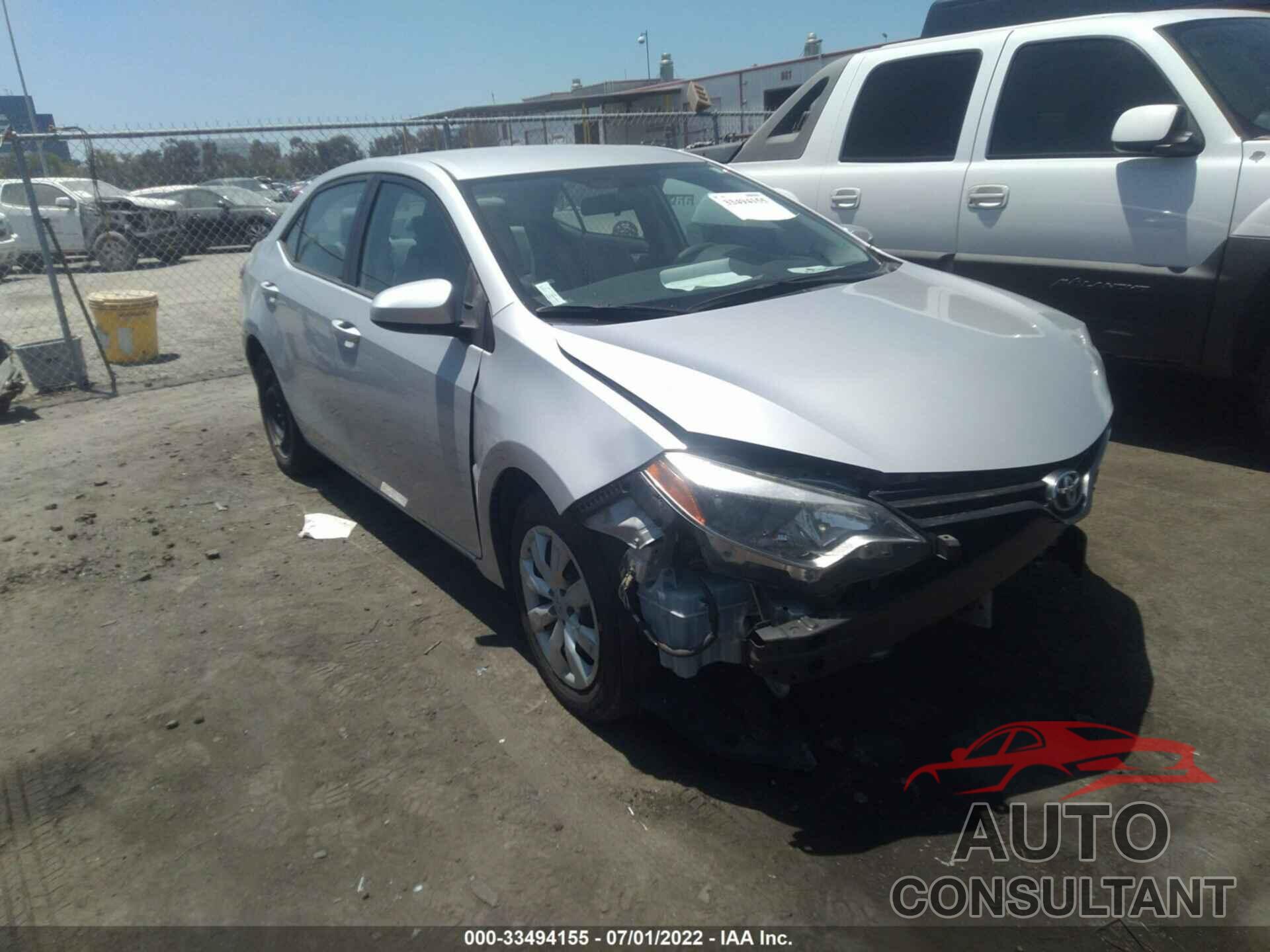 TOYOTA COROLLA 2016 - 2T1BURHE1GC674854