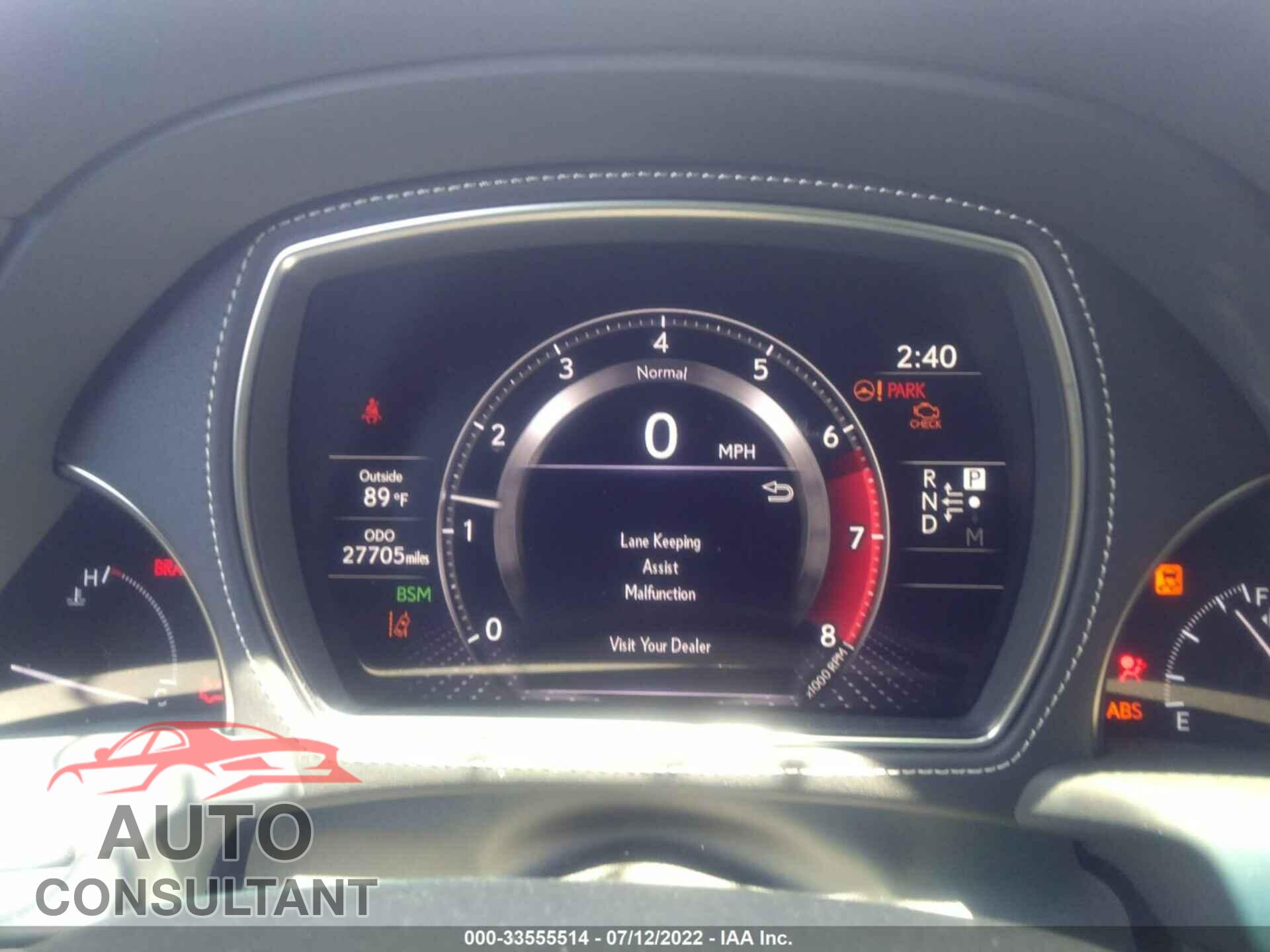 LEXUS LS 2018 - JTHC51FF8J5000329