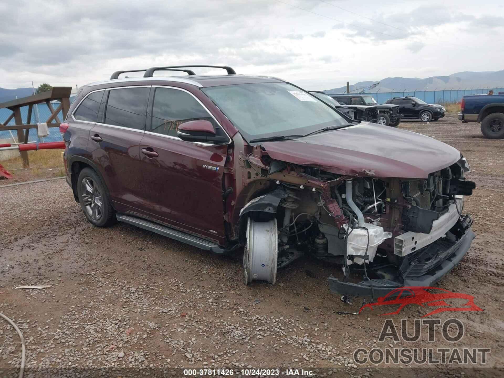 TOYOTA HIGHLANDER HYBRID 2019 - 5TDDGRFHXKS060723