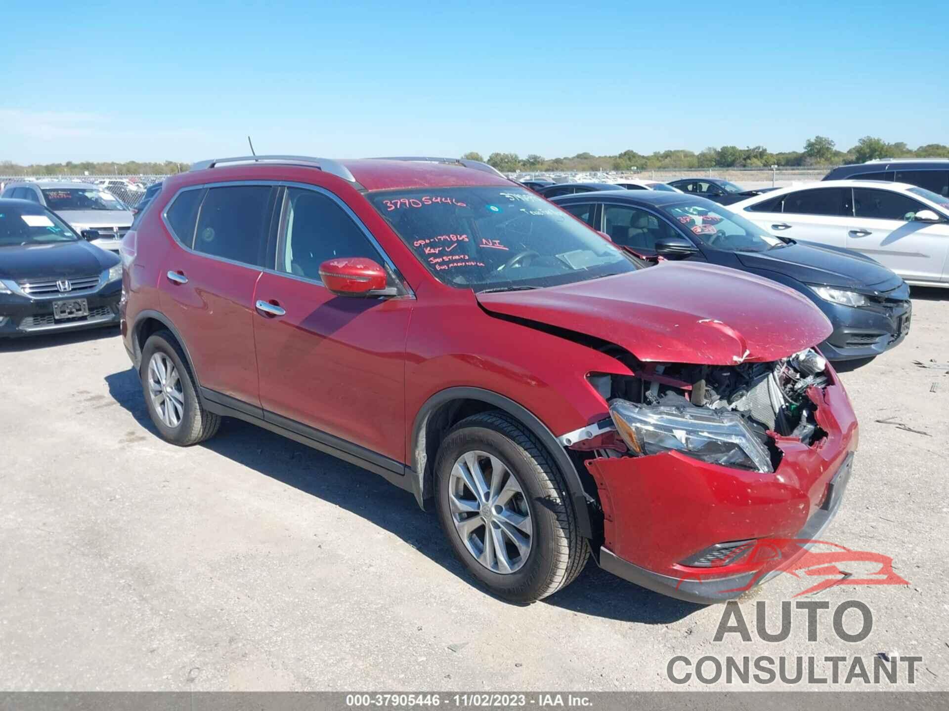 NISSAN ROGUE 2016 - KNMAT2MT9GP673186