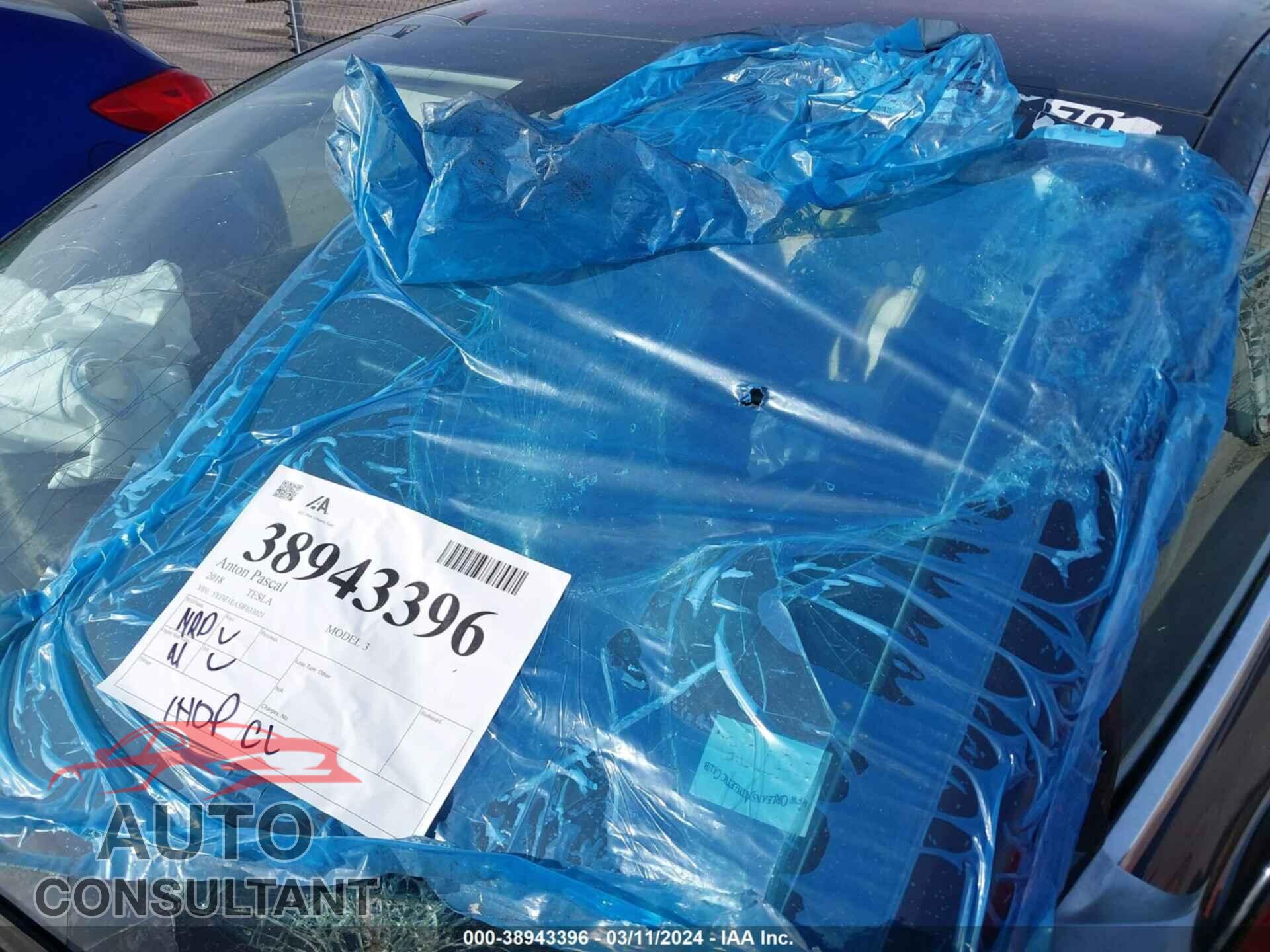 TESLA MODEL 3 2018 - 5YJ3E1EA5JF033021