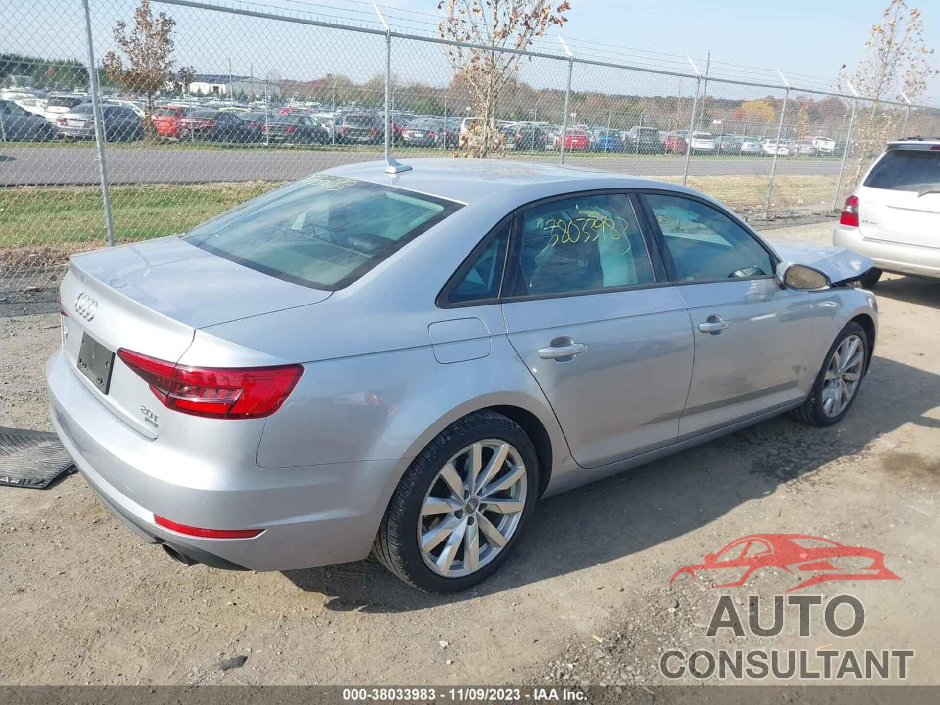 AUDI A4 2017 - WAUGMAF47HA176002