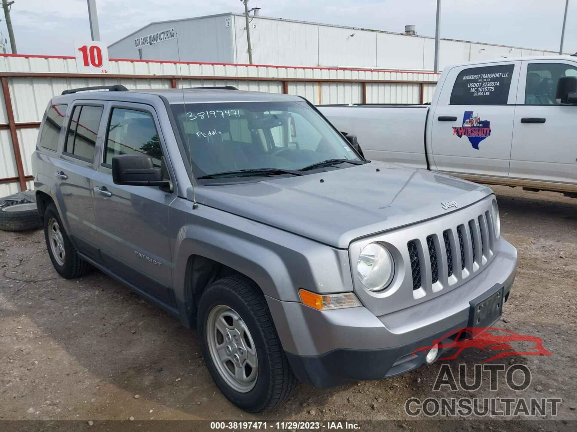 JEEP PATRIOT 2016 - 1C4NJPBA5GD669790