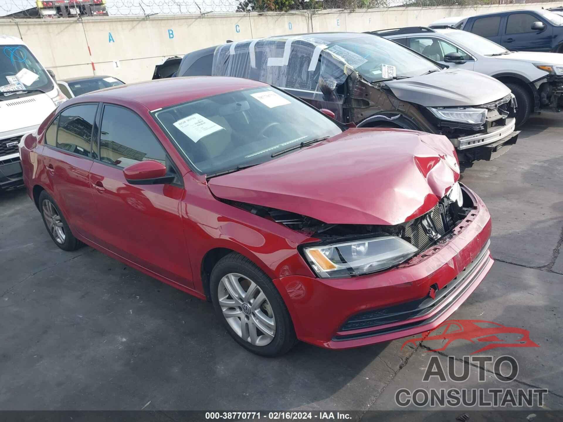 VOLKSWAGEN JETTA 2018 - 3VW2B7AJ6JM255864