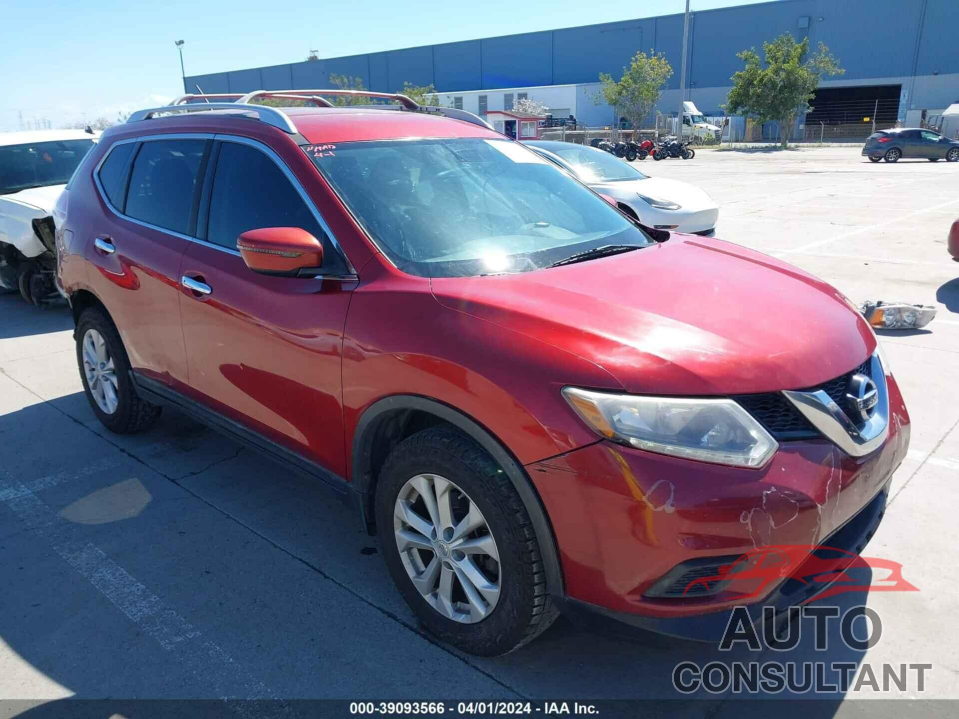 NISSAN ROGUE 2016 - KNMAT2MT9GP620228