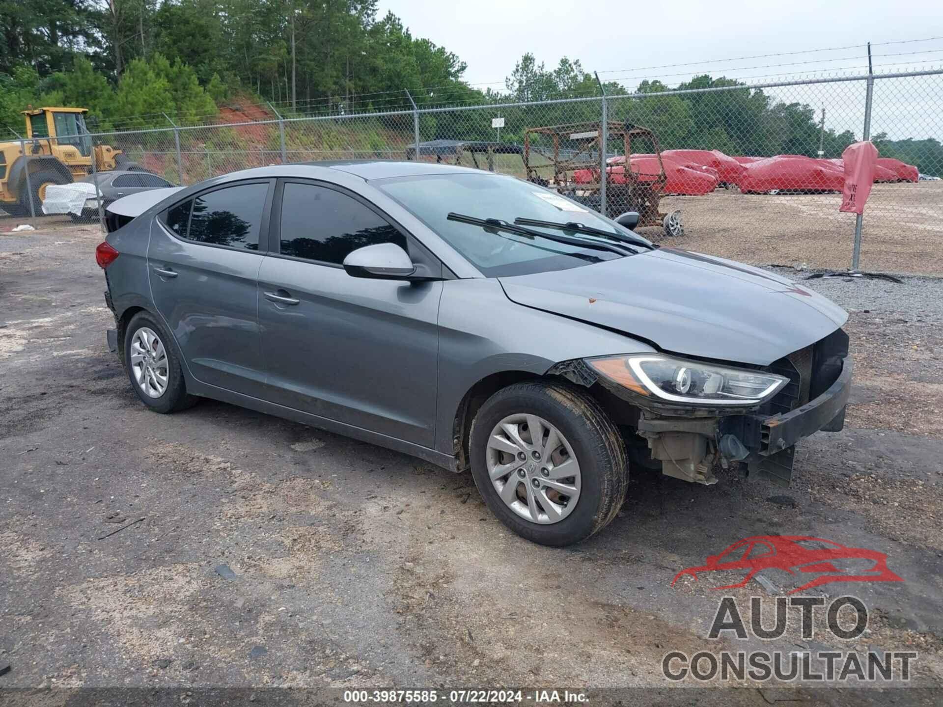 HYUNDAI ELANTRA 2017 - KMHD74LF6HU154331