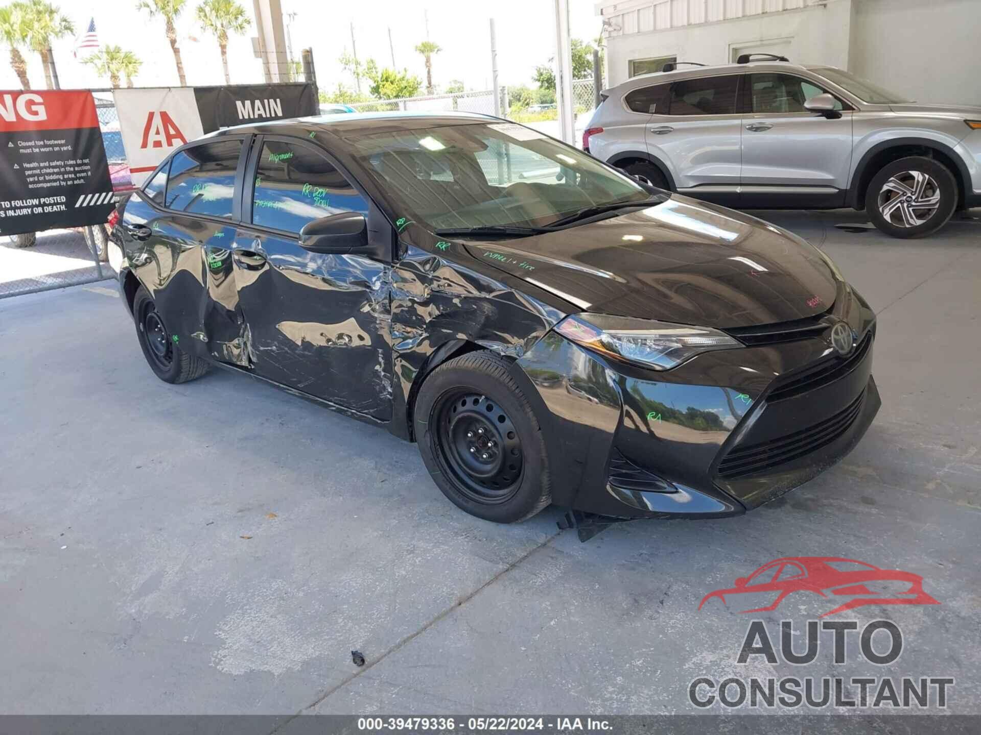 TOYOTA COROLLA 2017 - 2T1BURHE5HC812526