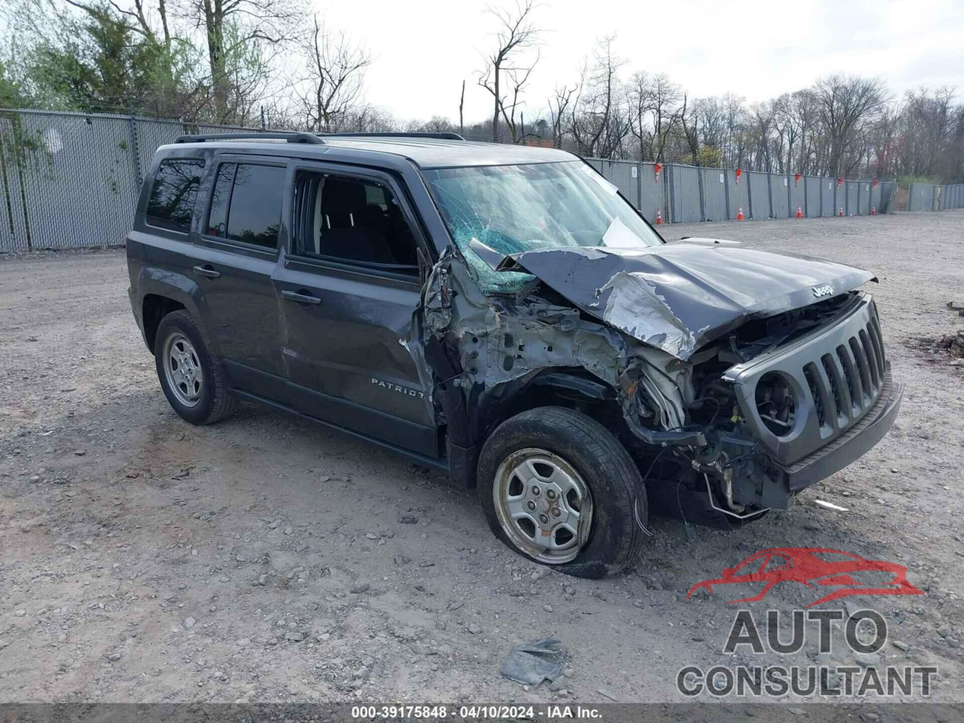 JEEP PATRIOT 2016 - 1C4NJPBA0GD812564