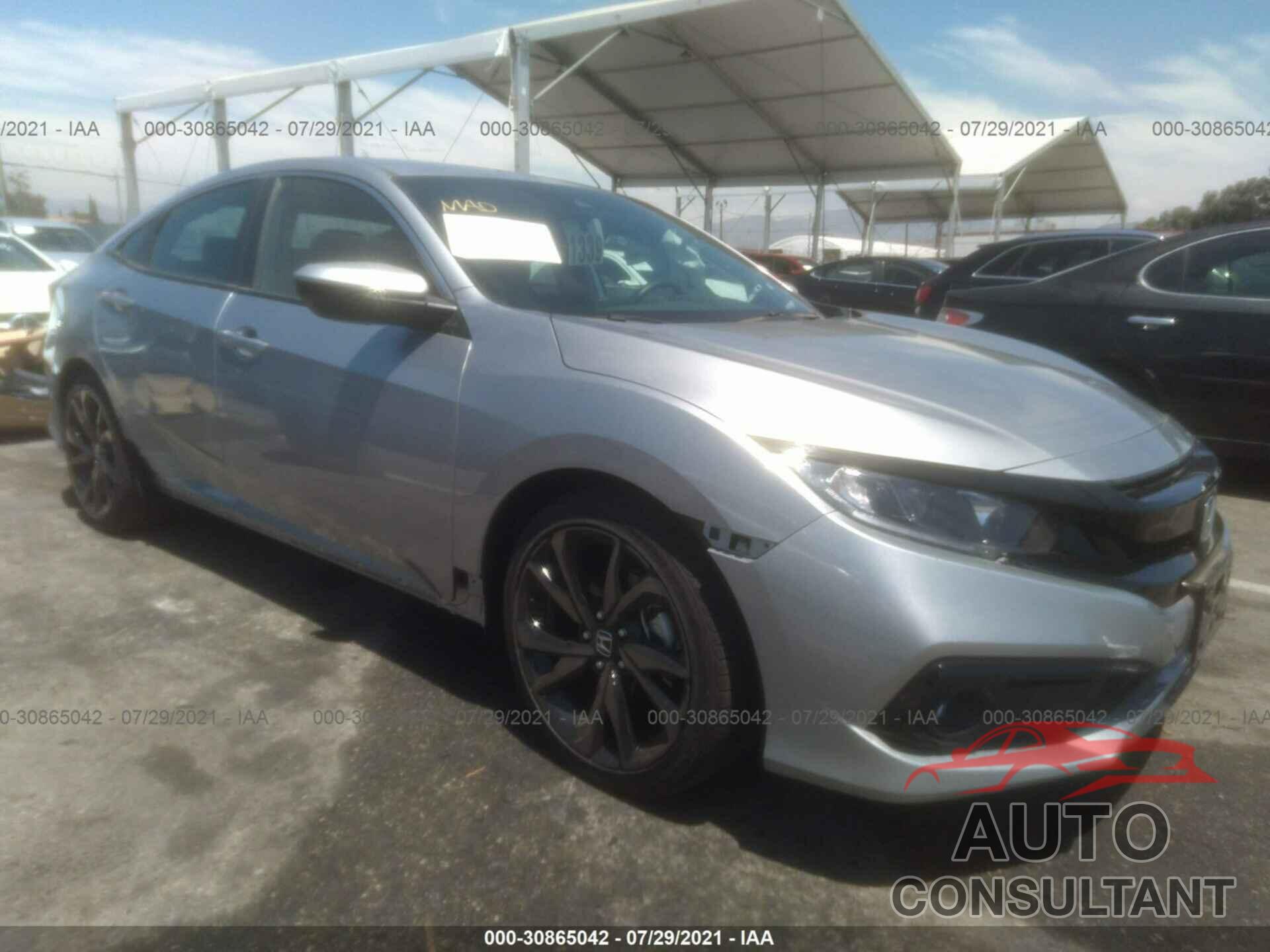 HONDA CIVIC SEDAN 2020 - 19XFC2F89LE205595