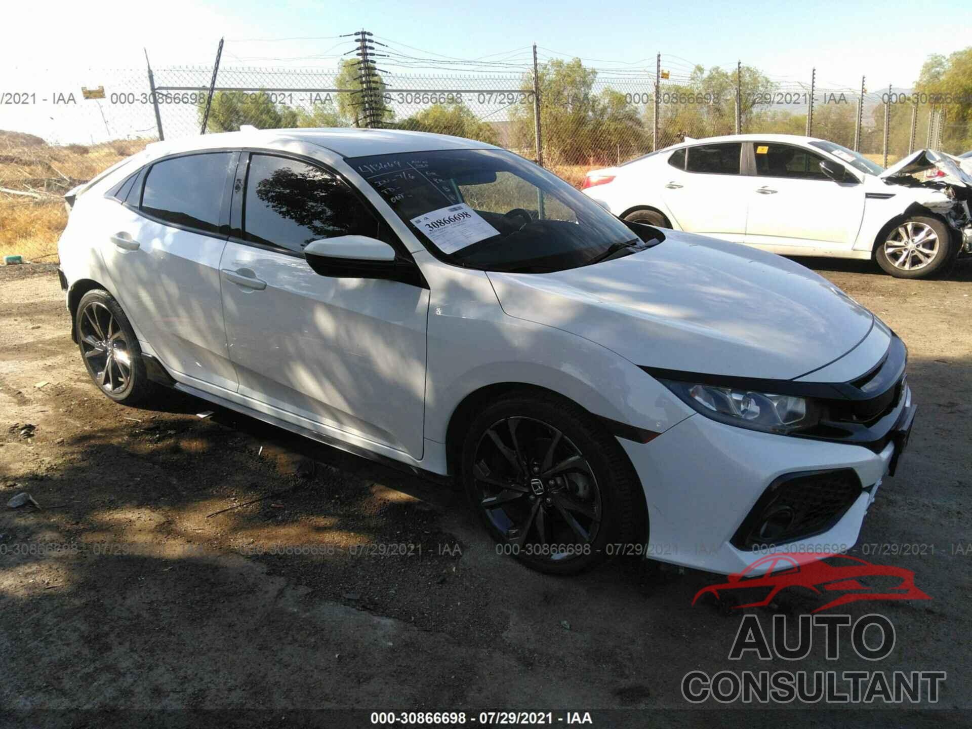 HONDA CIVIC HATCHBACK 2018 - SHHFK7H43JU405940