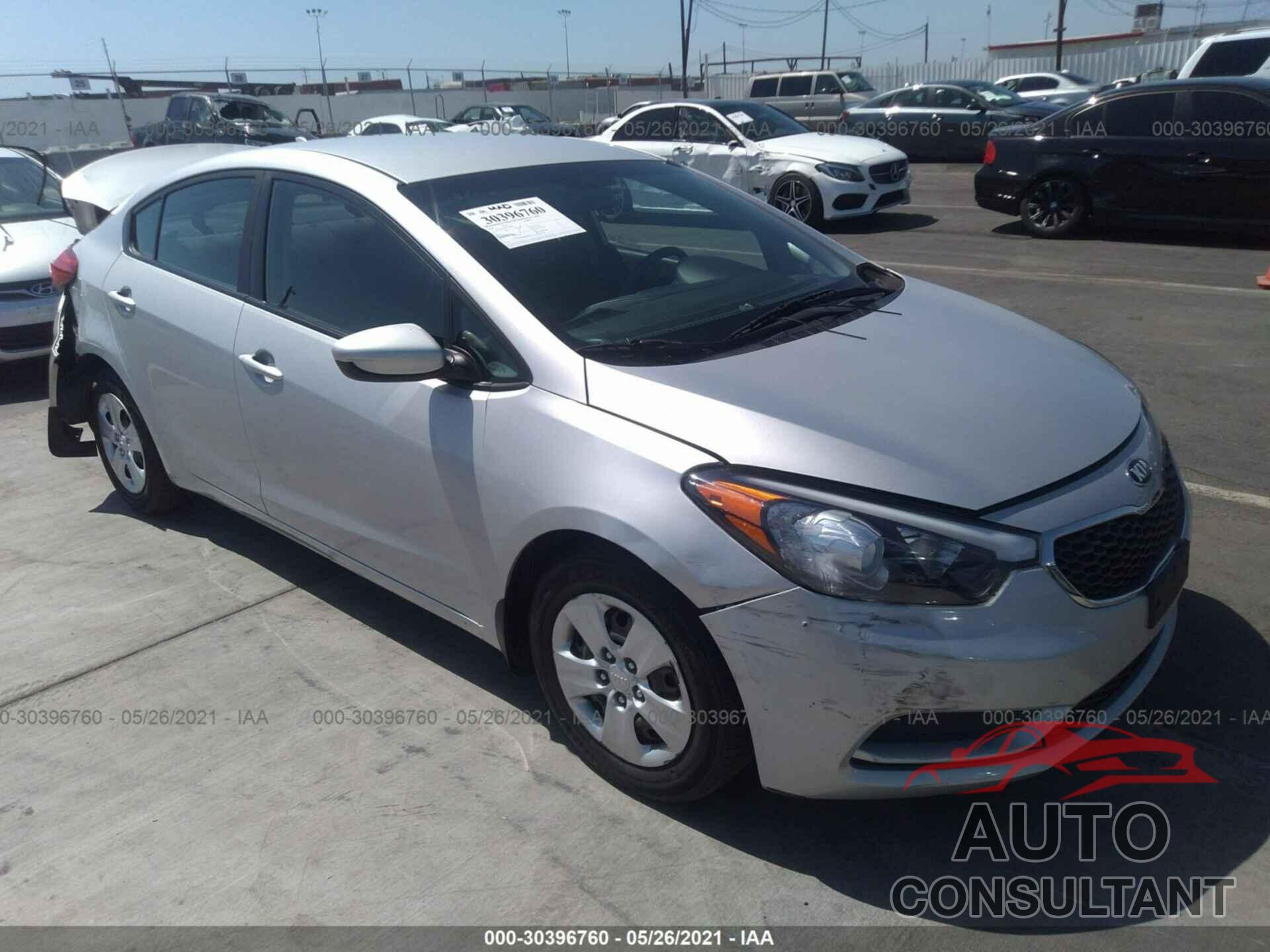 KIA FORTE 2016 - KNAFK4A65G5589829