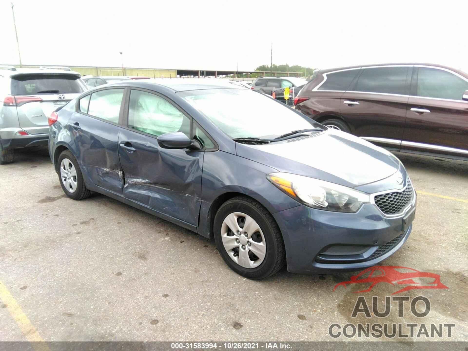 KIA FORTE 2016 - KNAFK4A68G5605215