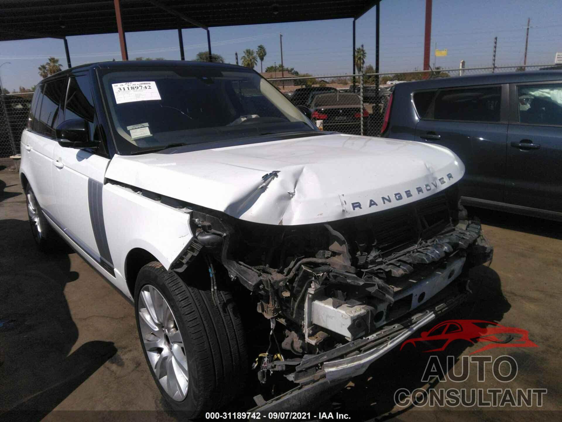 LAND ROVER RANGE ROVER 2016 - SALGS3EF4GA256484