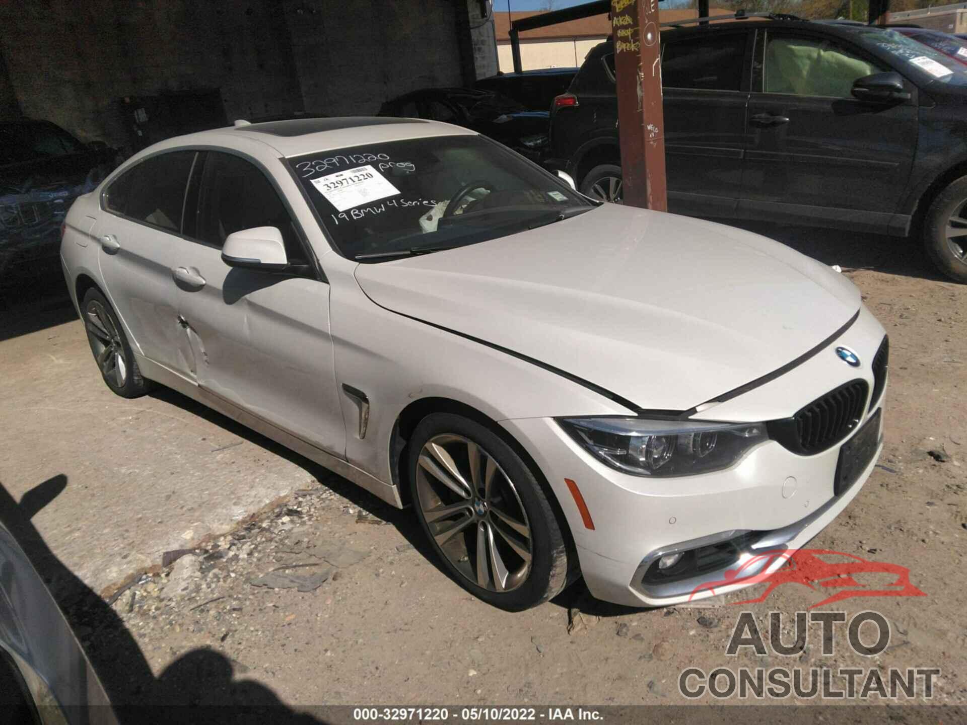 BMW 4 SERIES 2019 - WBA4J7C5XKBM76517