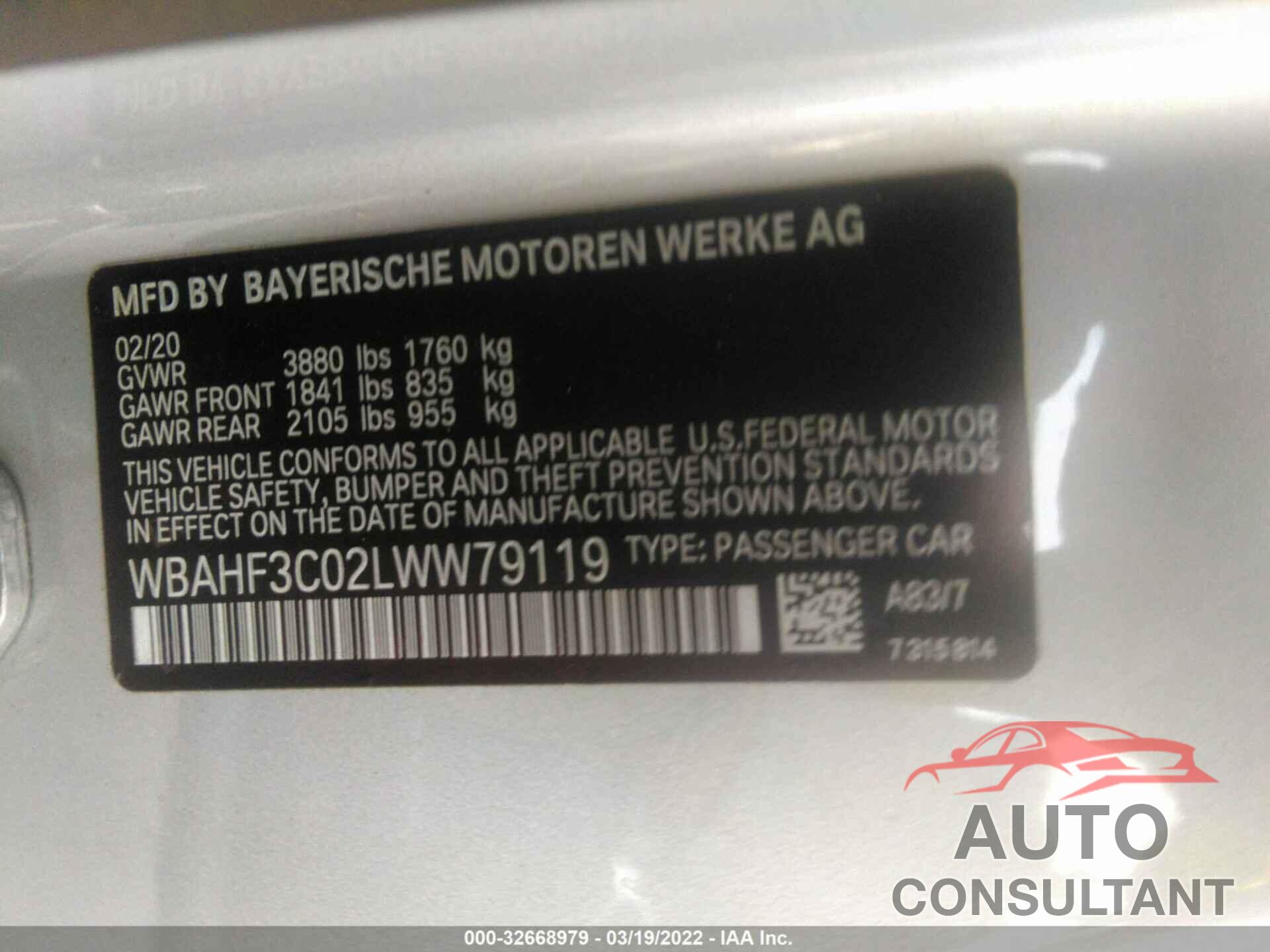 BMW Z4 2020 - WBAHF3C02LWW79119