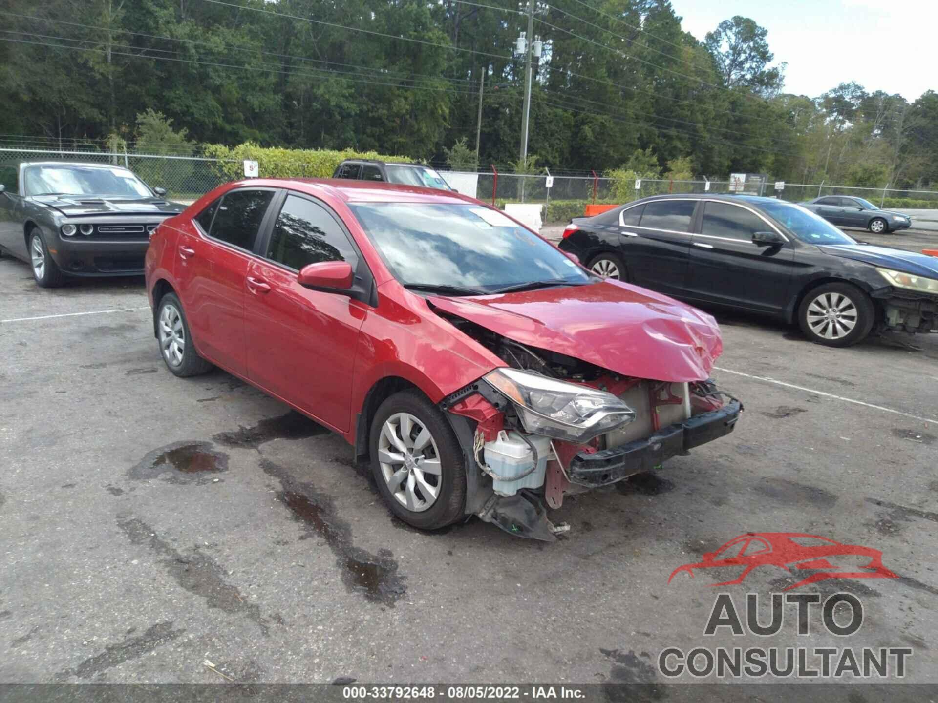 TOYOTA COROLLA 2016 - 2T1BURHE3GC715128