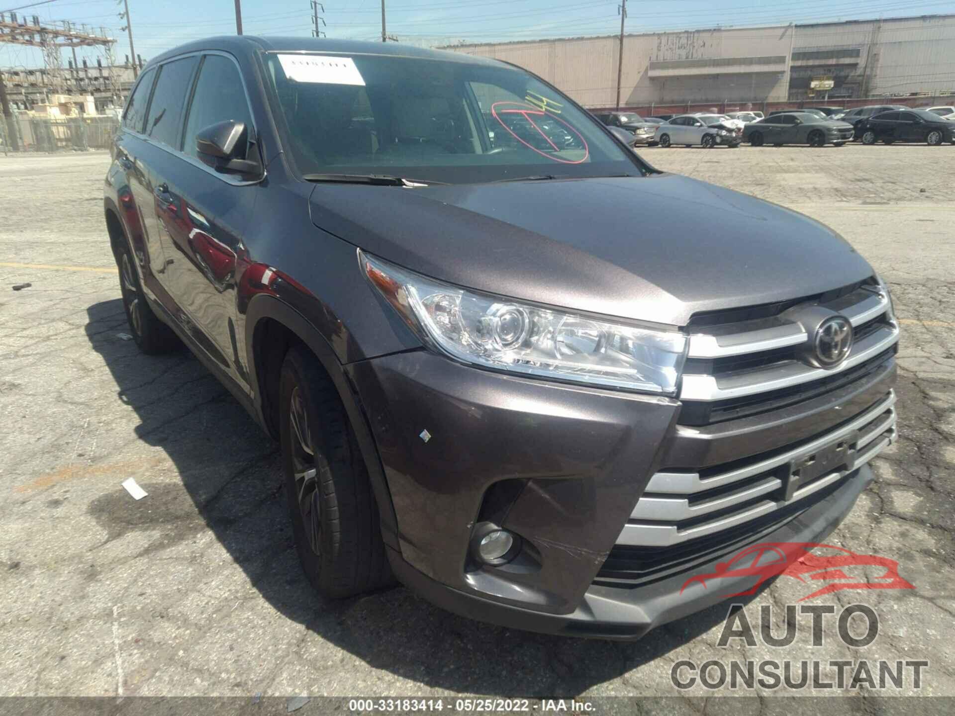 TOYOTA HIGHLANDER 2019 - 5TDZZRFH6KS341823