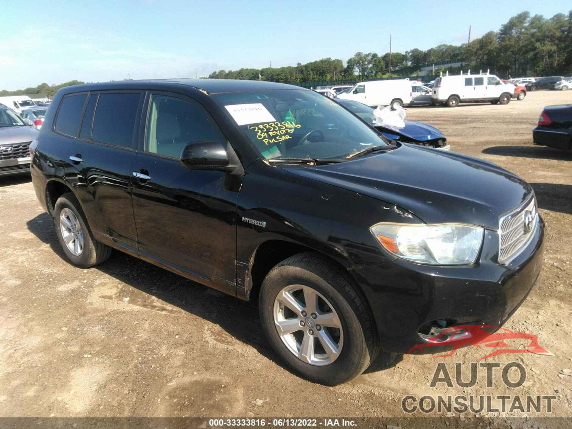 TOYOTA HIGHLANDER HYBRID 2009 - JTEEW41A092037033