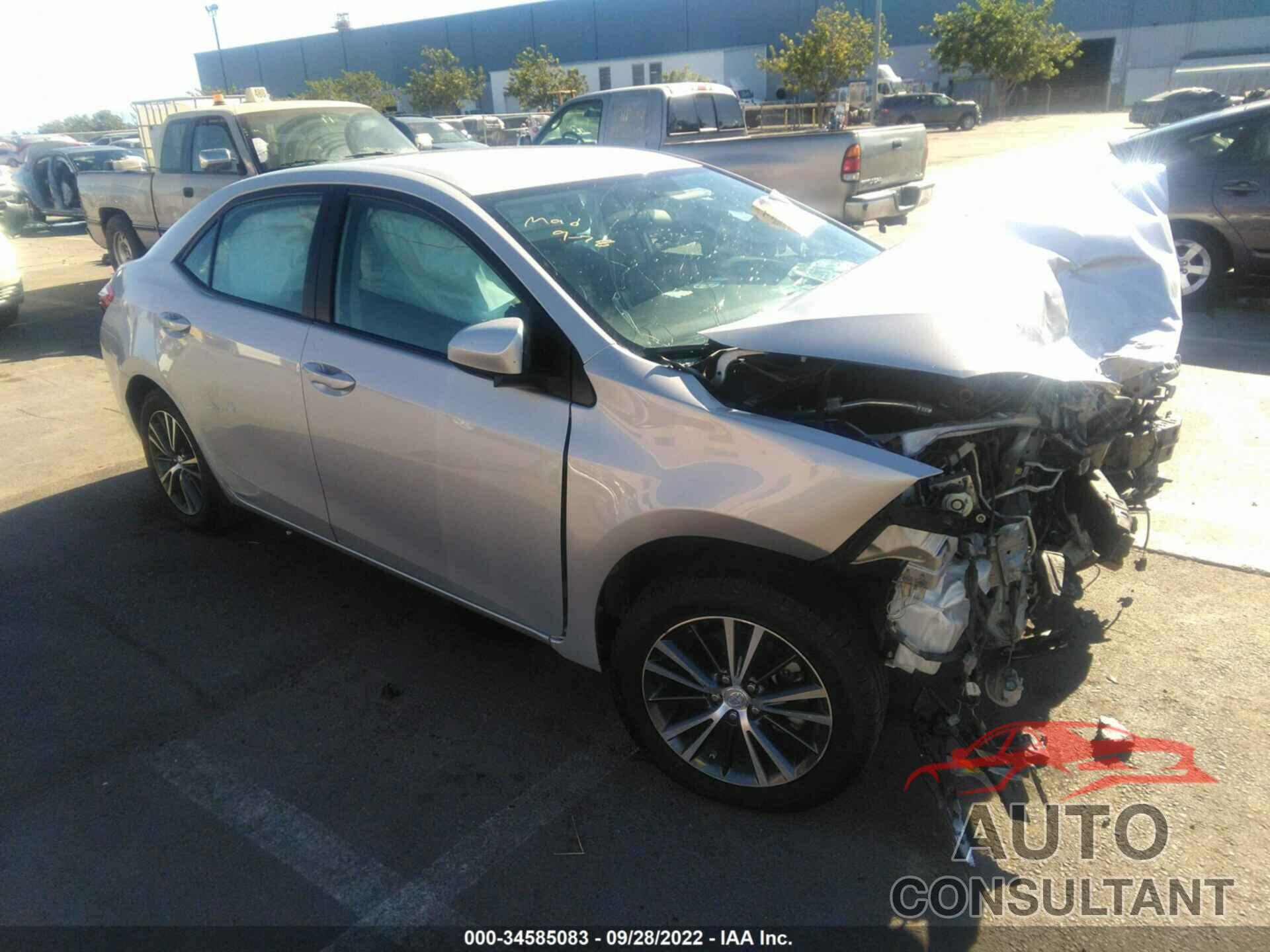TOYOTA COROLLA 2016 - 2T1BURHE4GC707331