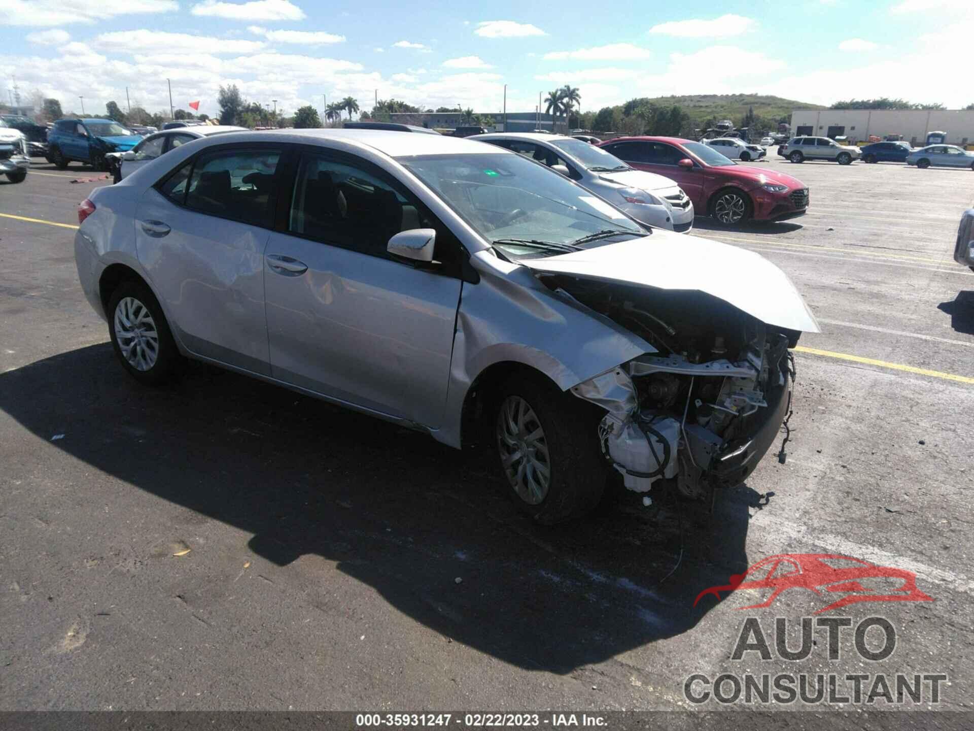 TOYOTA COROLLA 2017 - 2T1BURHE1HC756004
