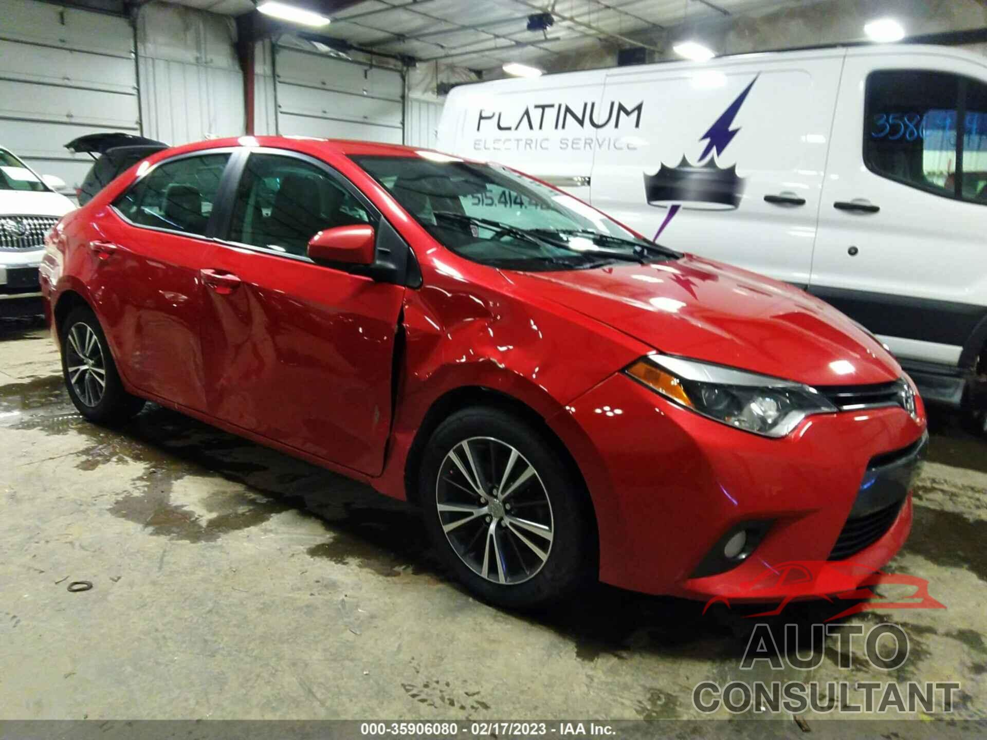 TOYOTA COROLLA 2016 - 2T1BURHE7GC497680
