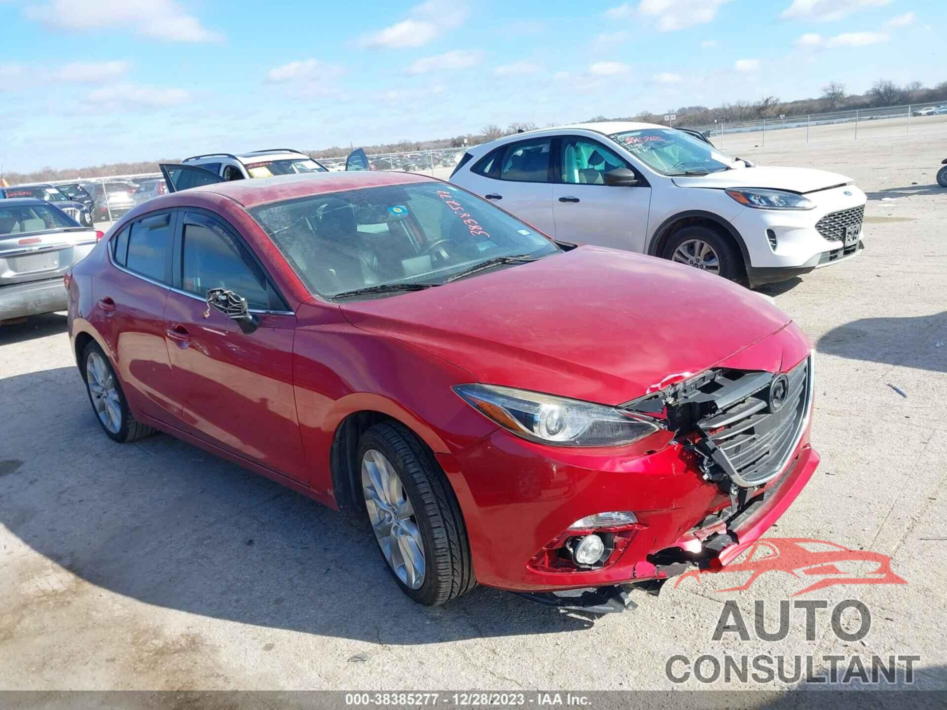 MAZDA MAZDA3 2015 - JM1BM1W38F1266146