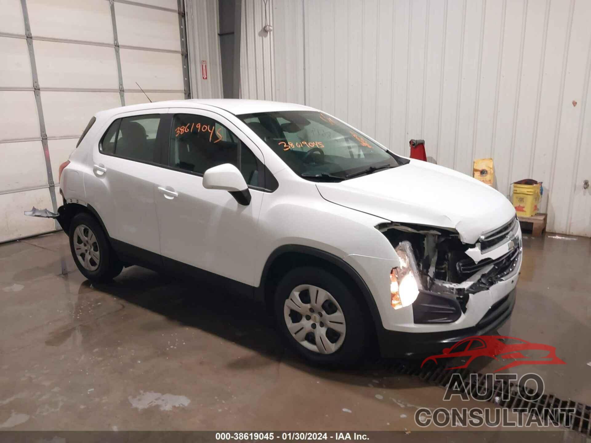 CHEVROLET TRAX 2016 - KL7CJKSB1GB584862