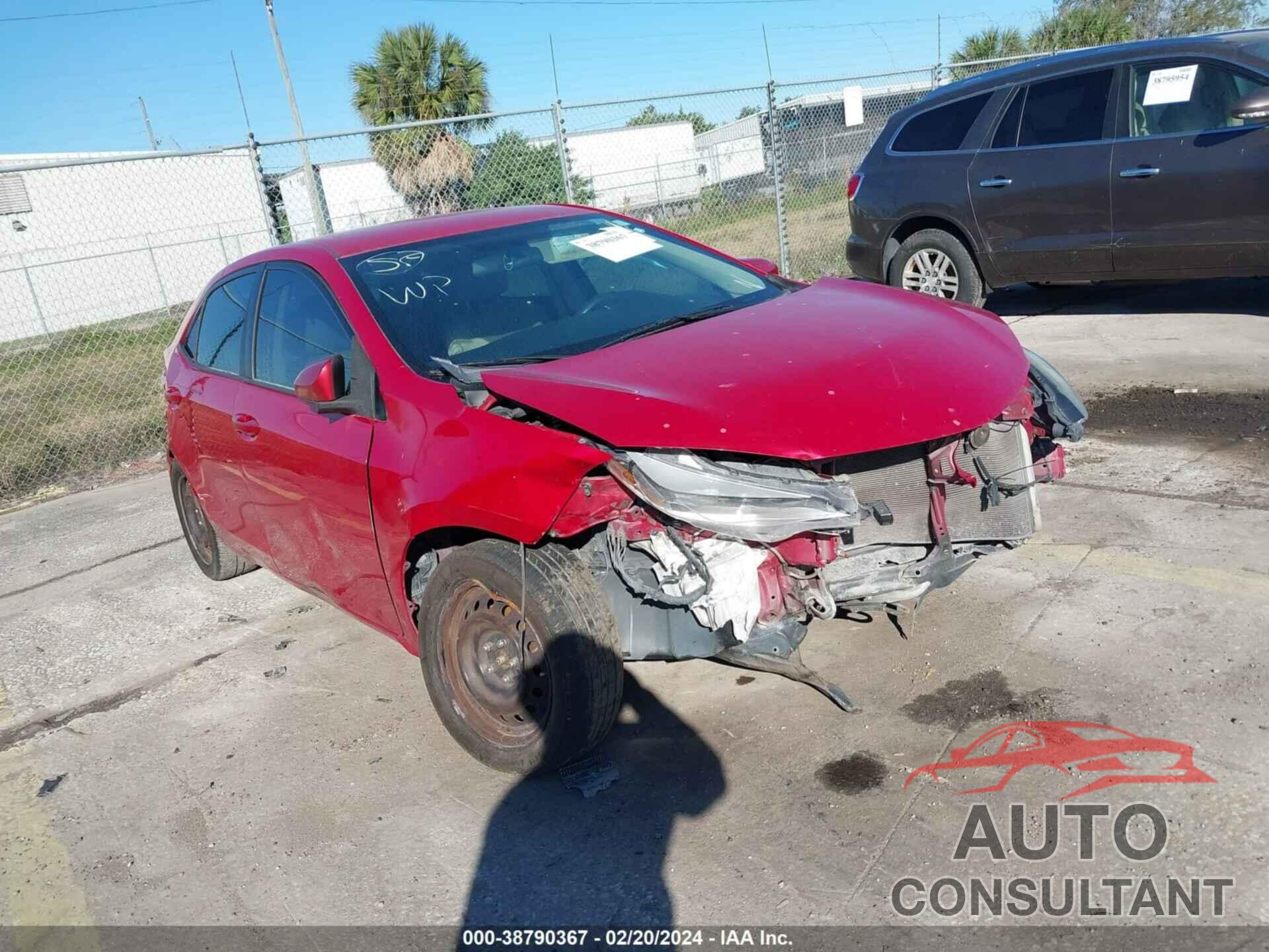 TOYOTA COROLLA 2016 - 2T1BURHE3GC645808