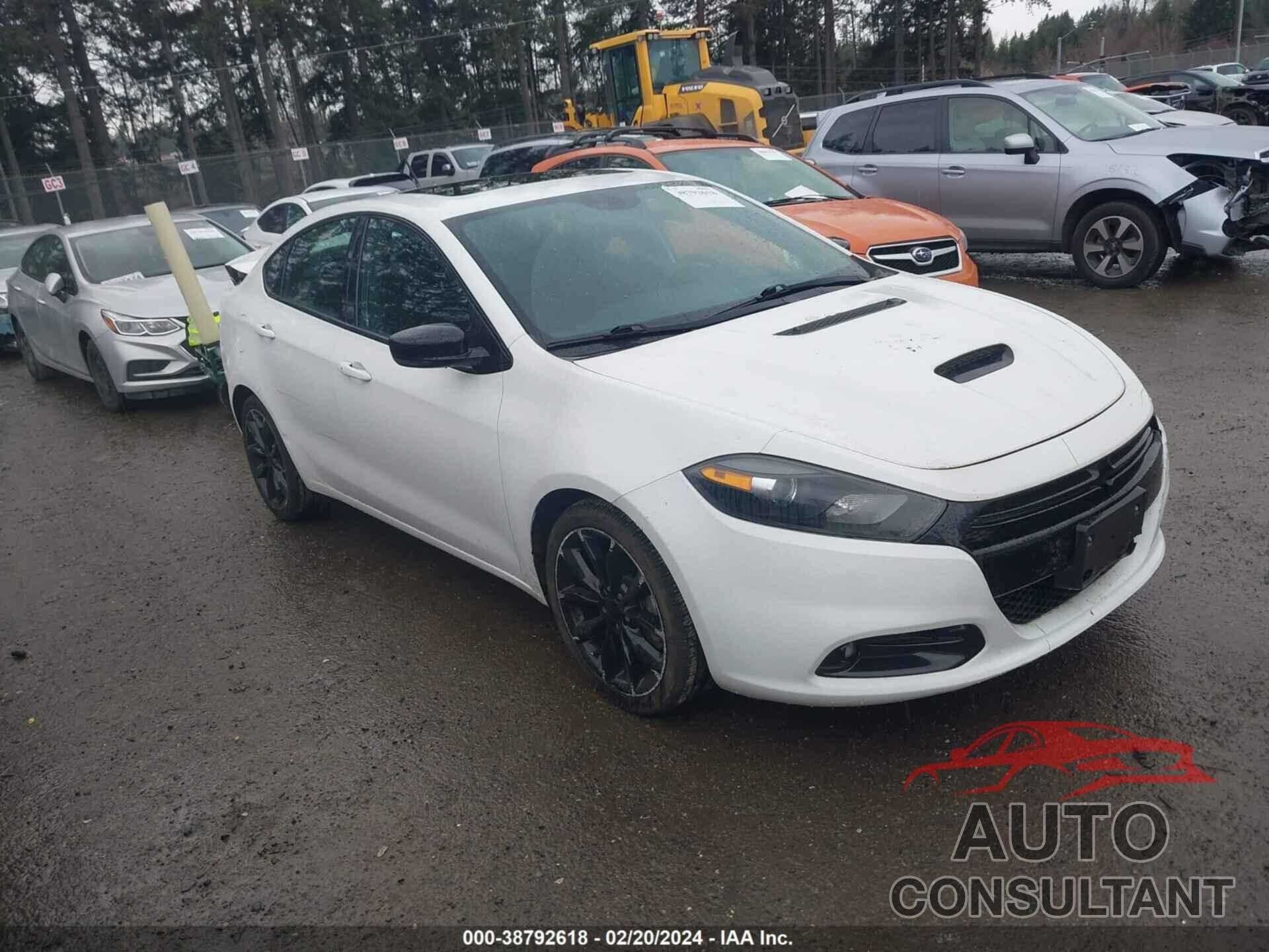 DODGE DART 2016 - 1C3CDFGB8GD803254