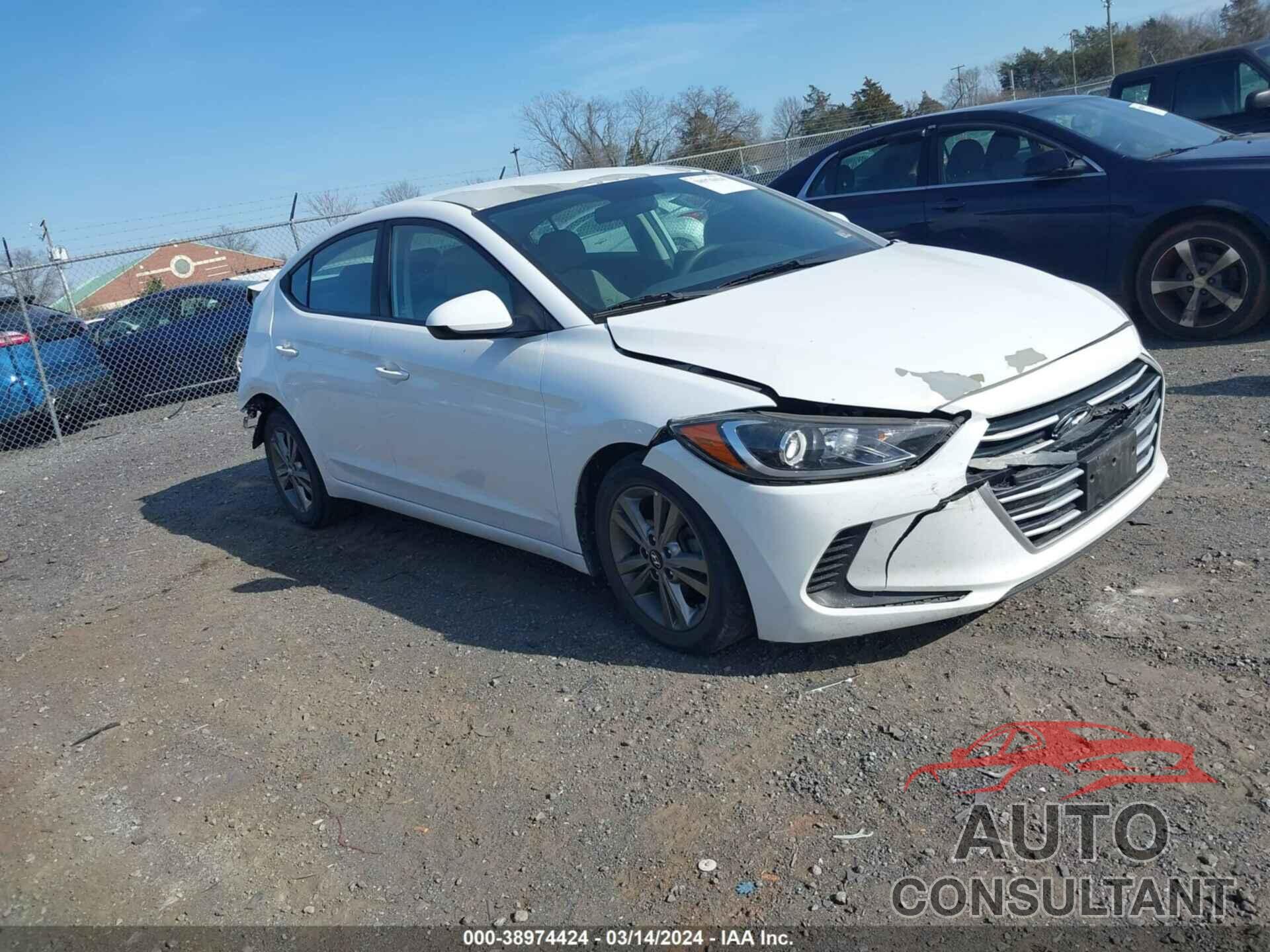 HYUNDAI ELANTRA 2017 - 5NPD84LF1HH121040