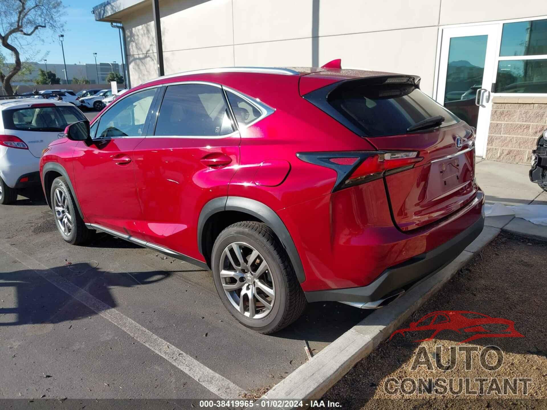 LEXUS NX 200T 2016 - JTJYARBZ6G2037212