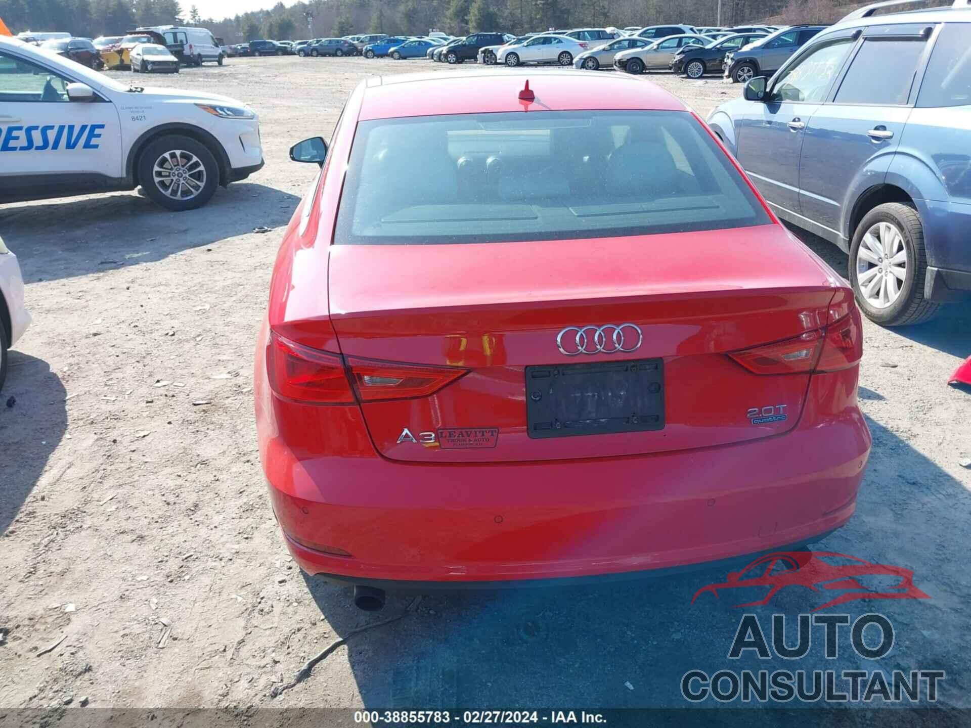 AUDI A3 2016 - WAUE8GFF8G1058958