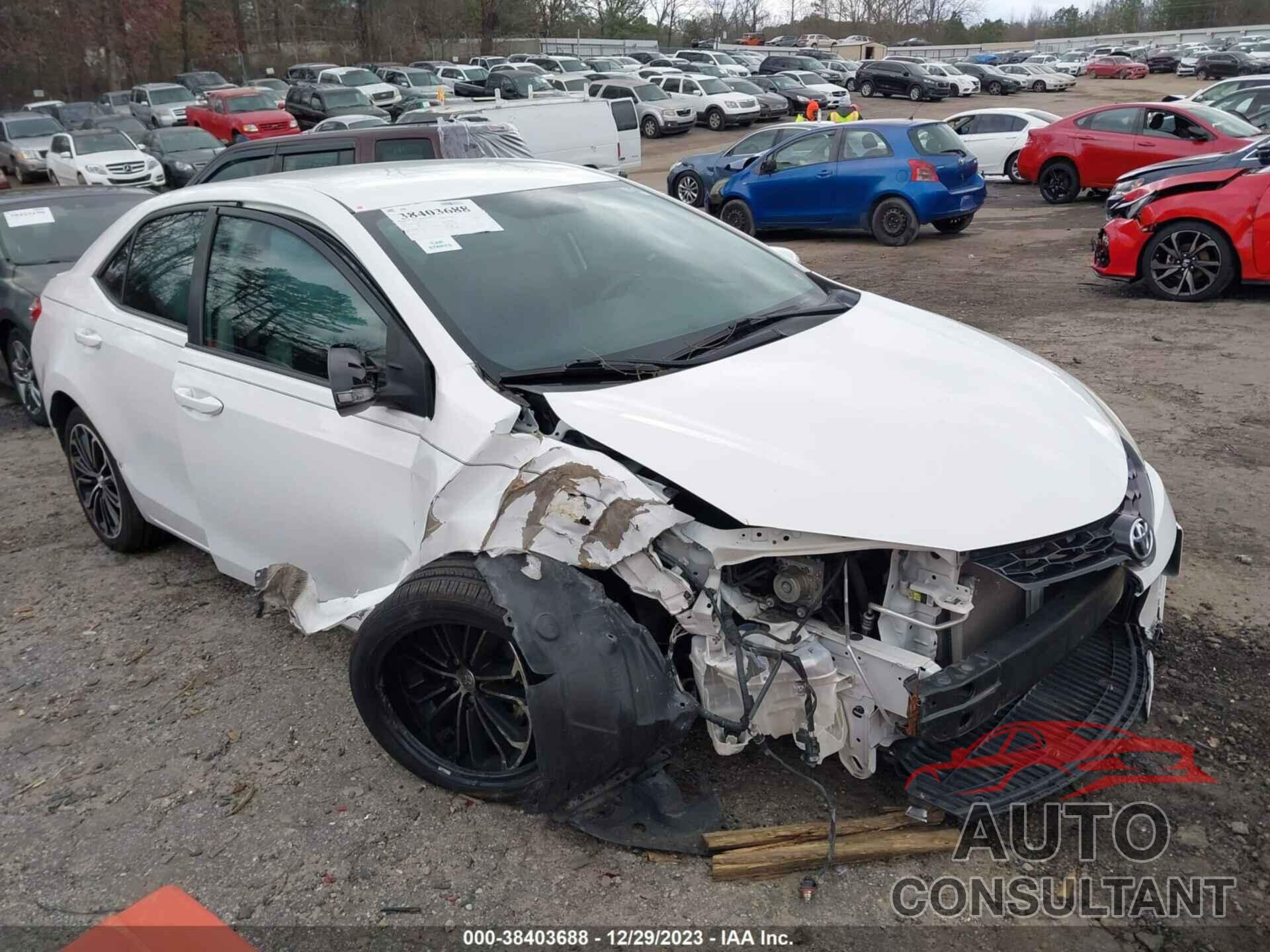 TOYOTA COROLLA 2016 - 2T1BURHE7GC536400