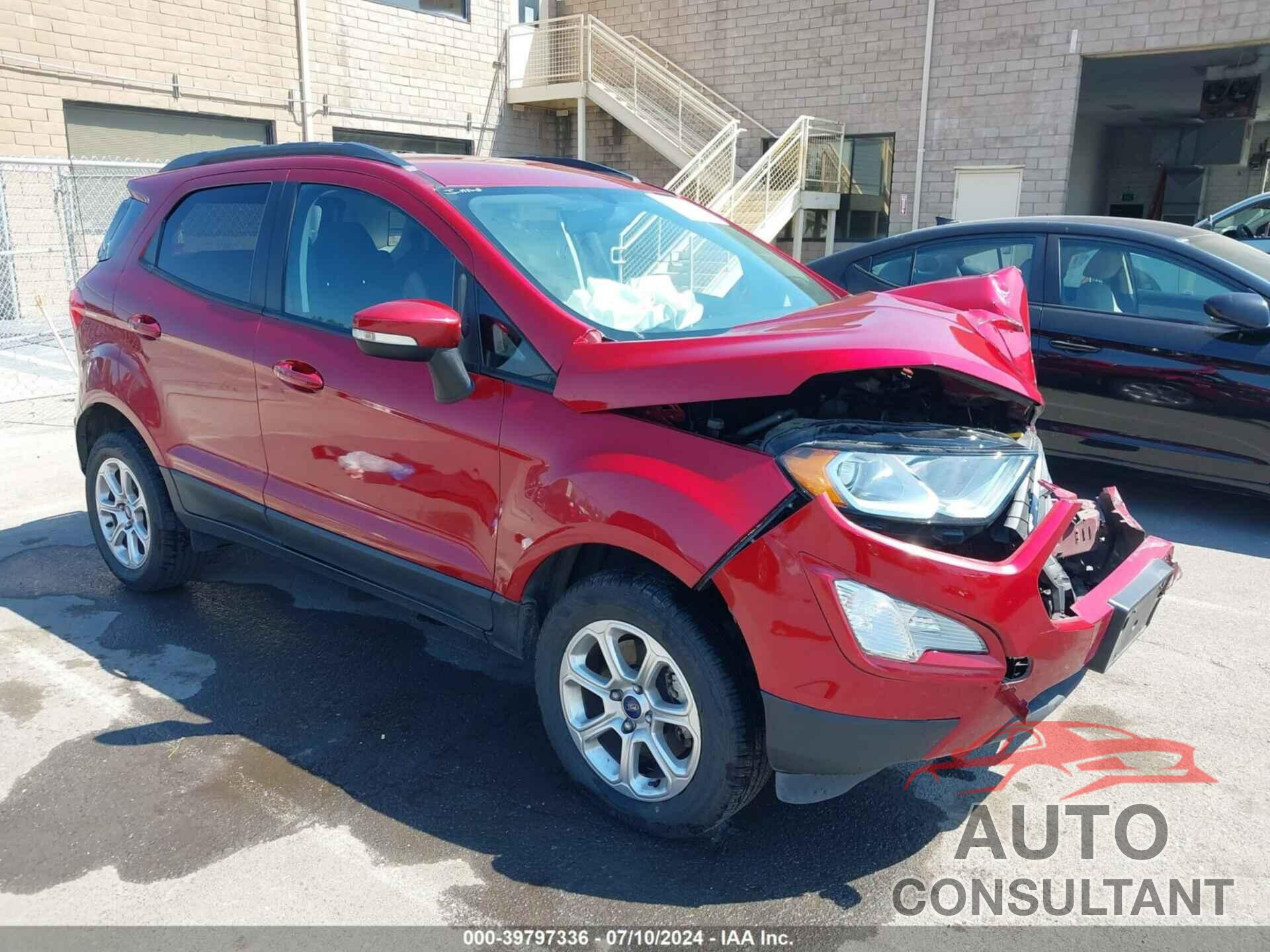 FORD ECOSPORT 2018 - MAJ6P1UL1JC189943