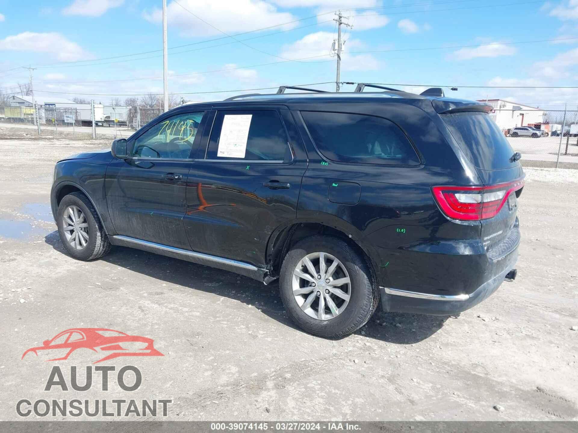 DODGE DURANGO 2017 - 1C4RDJAG3HC824324