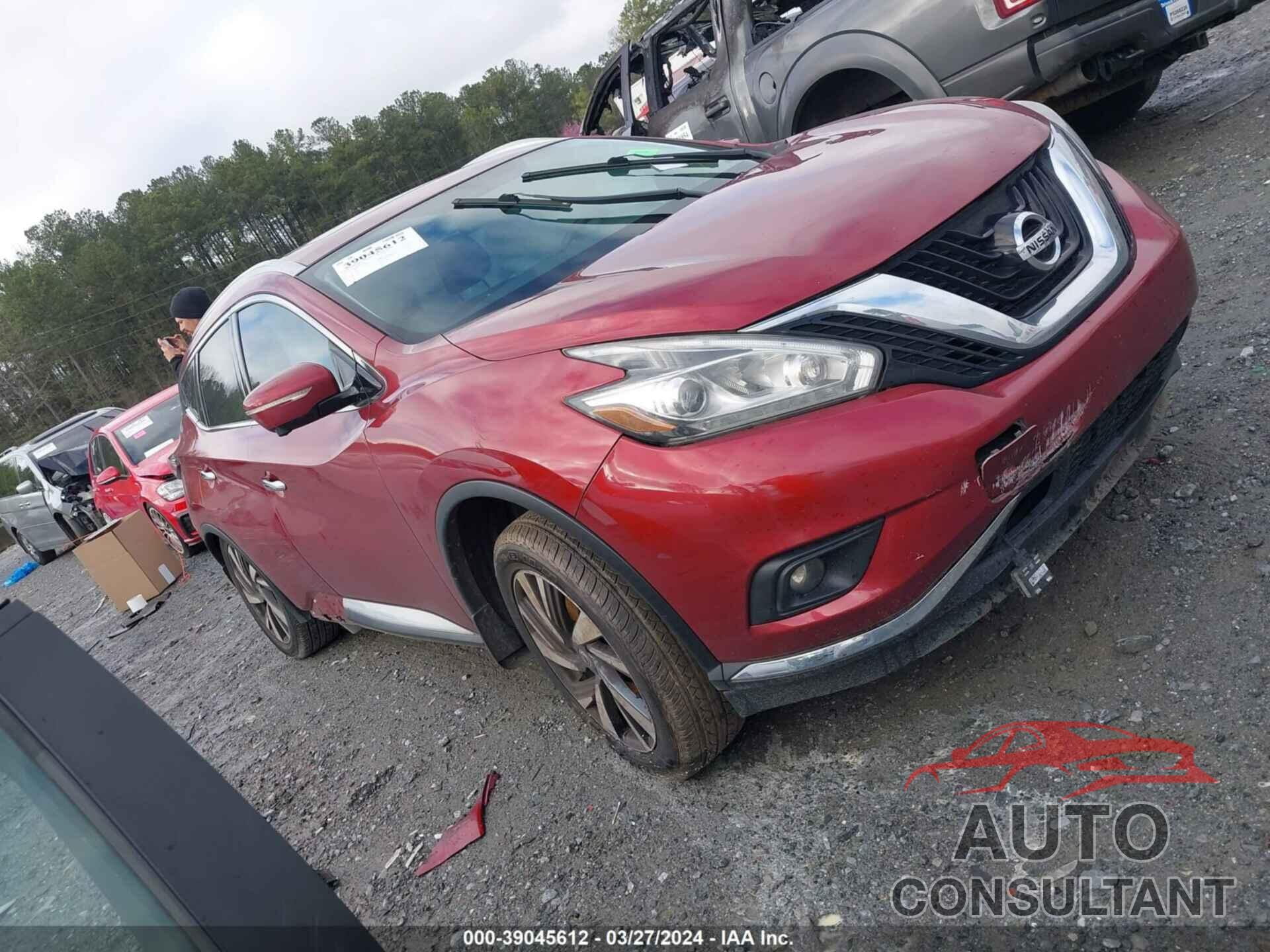NISSAN MURANO 2015 - 5N1AZ2MH4FN262911