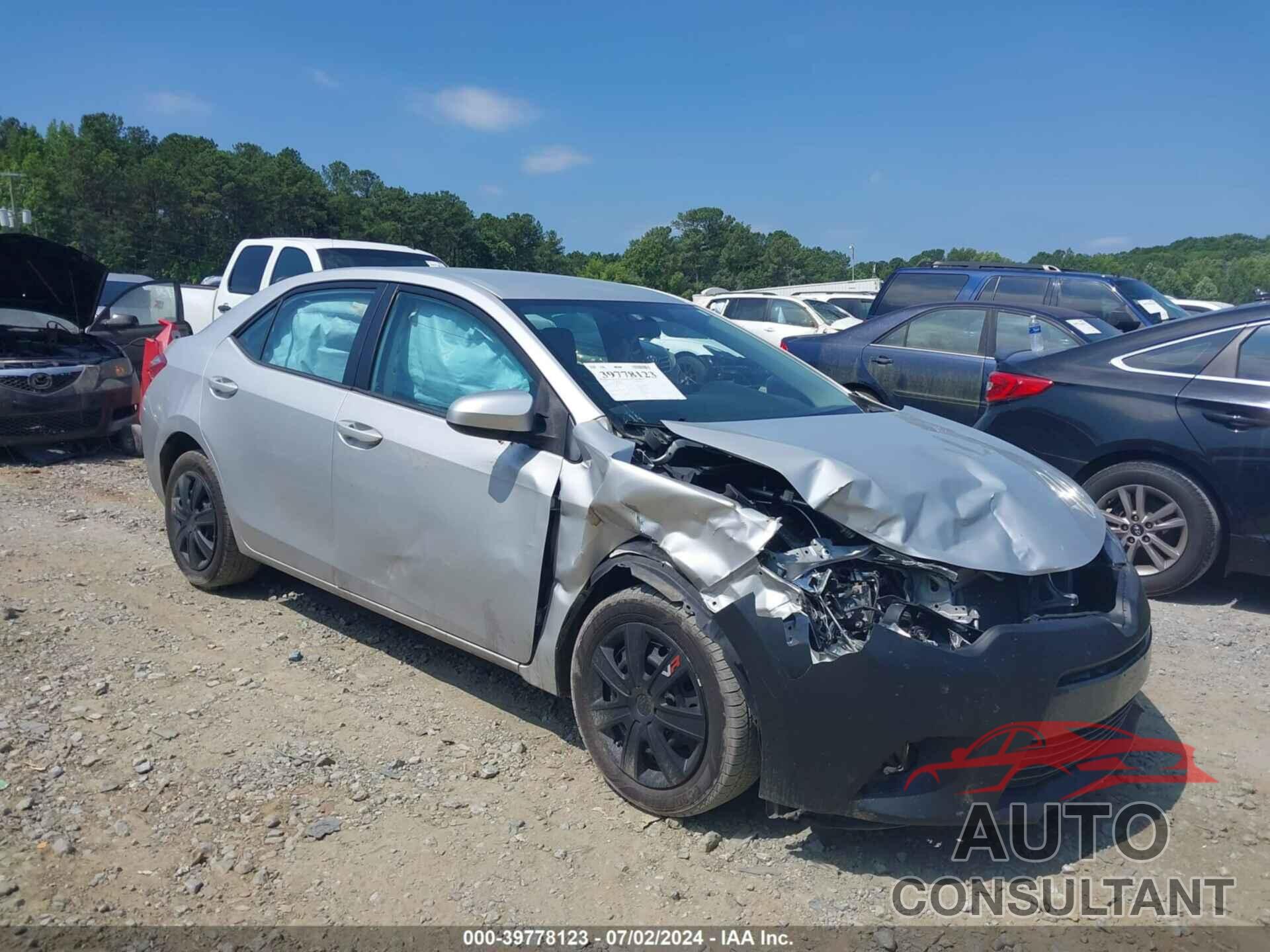 TOYOTA COROLLA 2016 - 2T1BURHE9GC558852