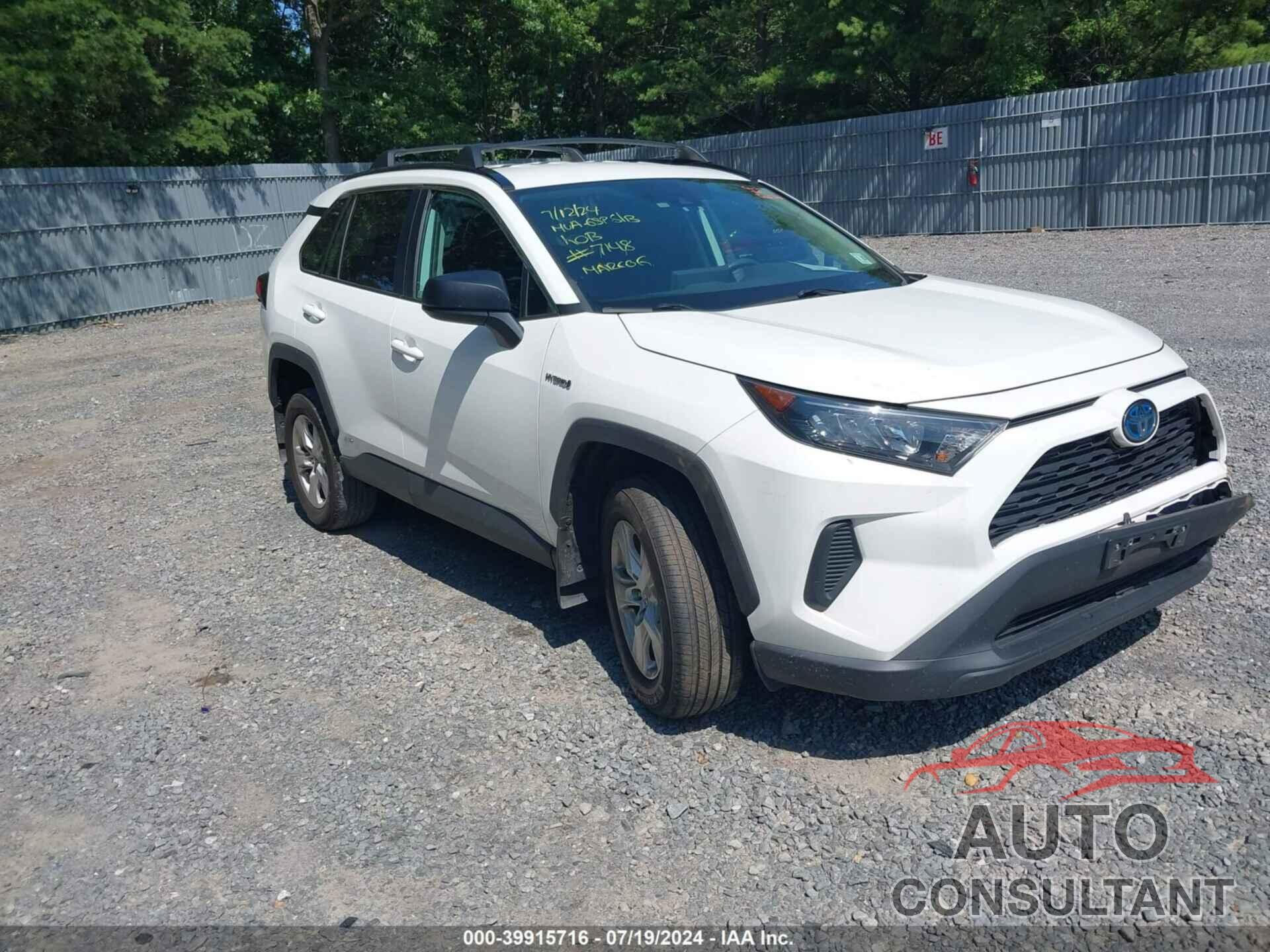 TOYOTA RAV4 HYBRID 2020 - 2T3LWRFV9LW067148