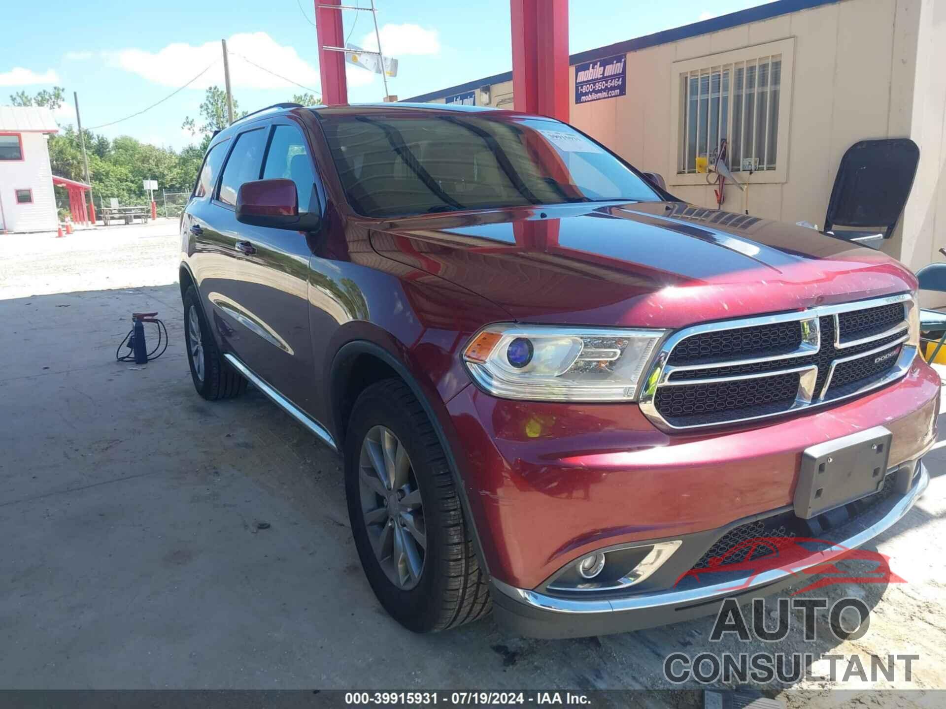 DODGE DURANGO 2016 - 1C4RDJAGXGC387324
