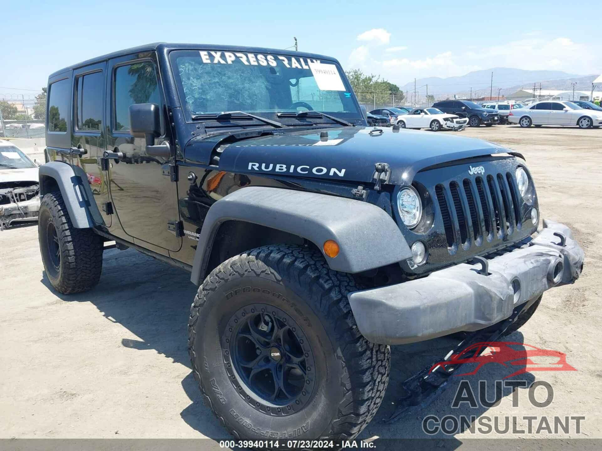 JEEP WRANGLER UNLIMITED 2017 - 1C4BJWFG1HL733651