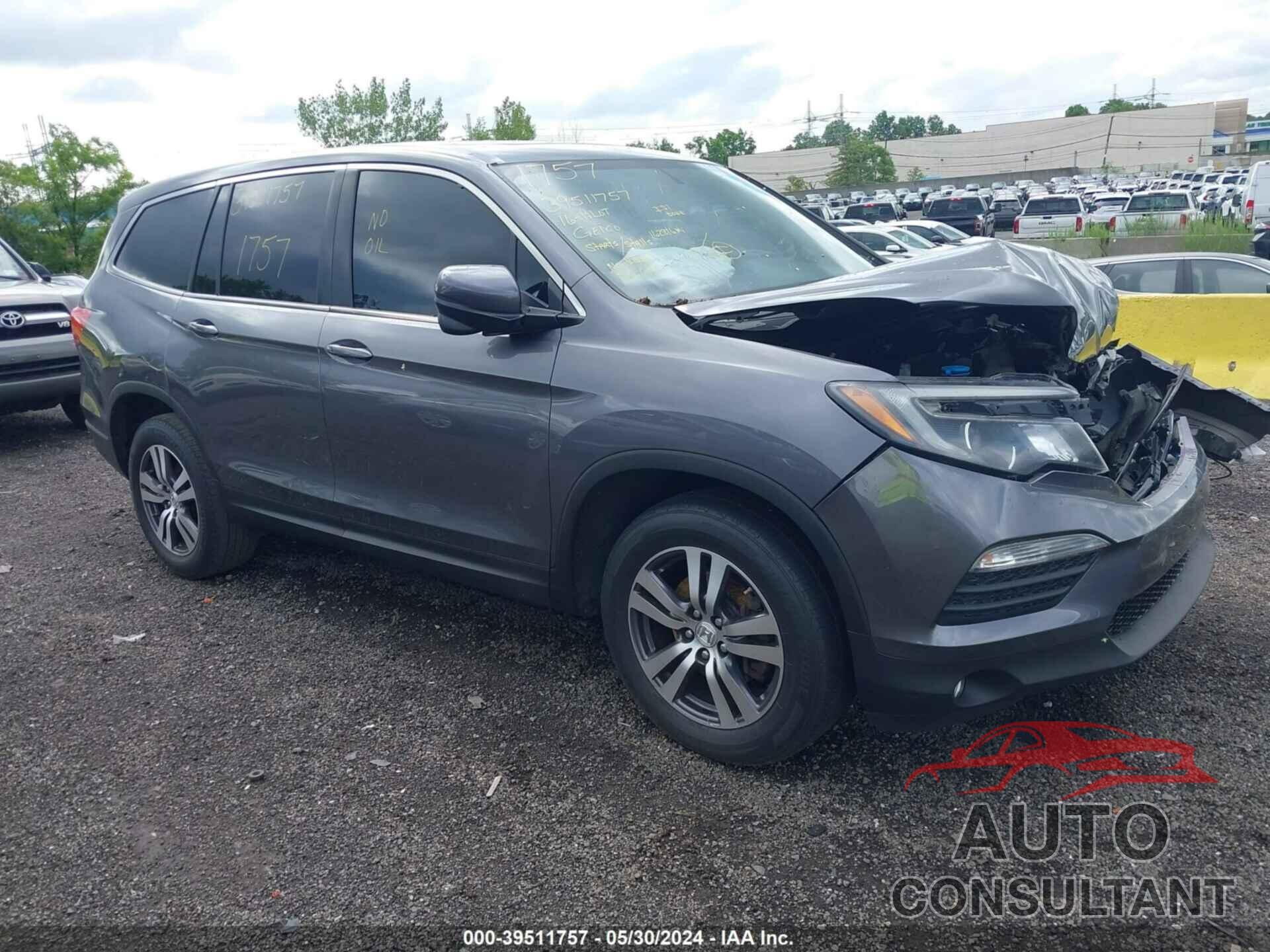 HONDA PILOT 2016 - 5FNYF6H54GB007663